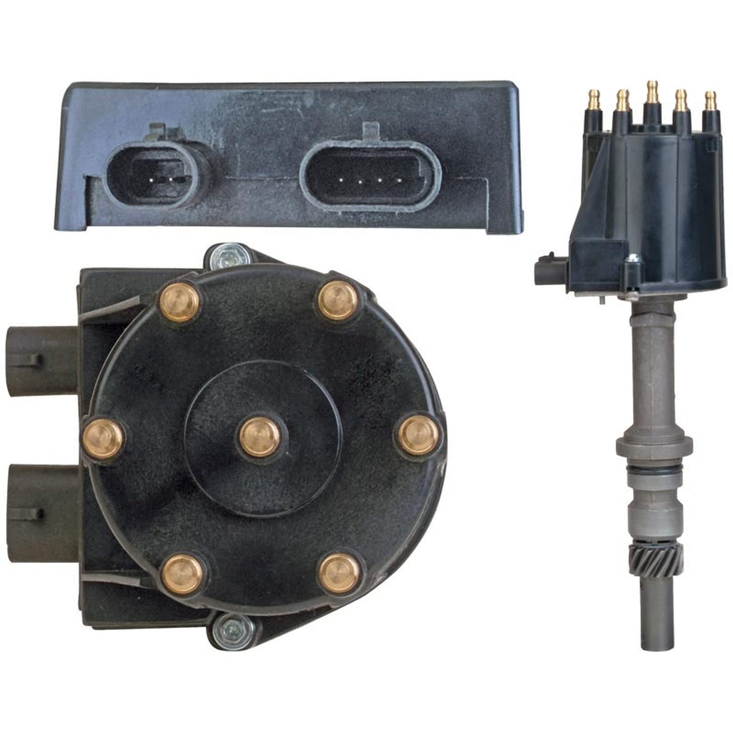 Oeg Parts New Distributor Compatible With 1985-1992 Gm V6 2.8 & 3.1 Fuel Injected Chevy Pontiac Olds, Replaces 83500949, 8350107