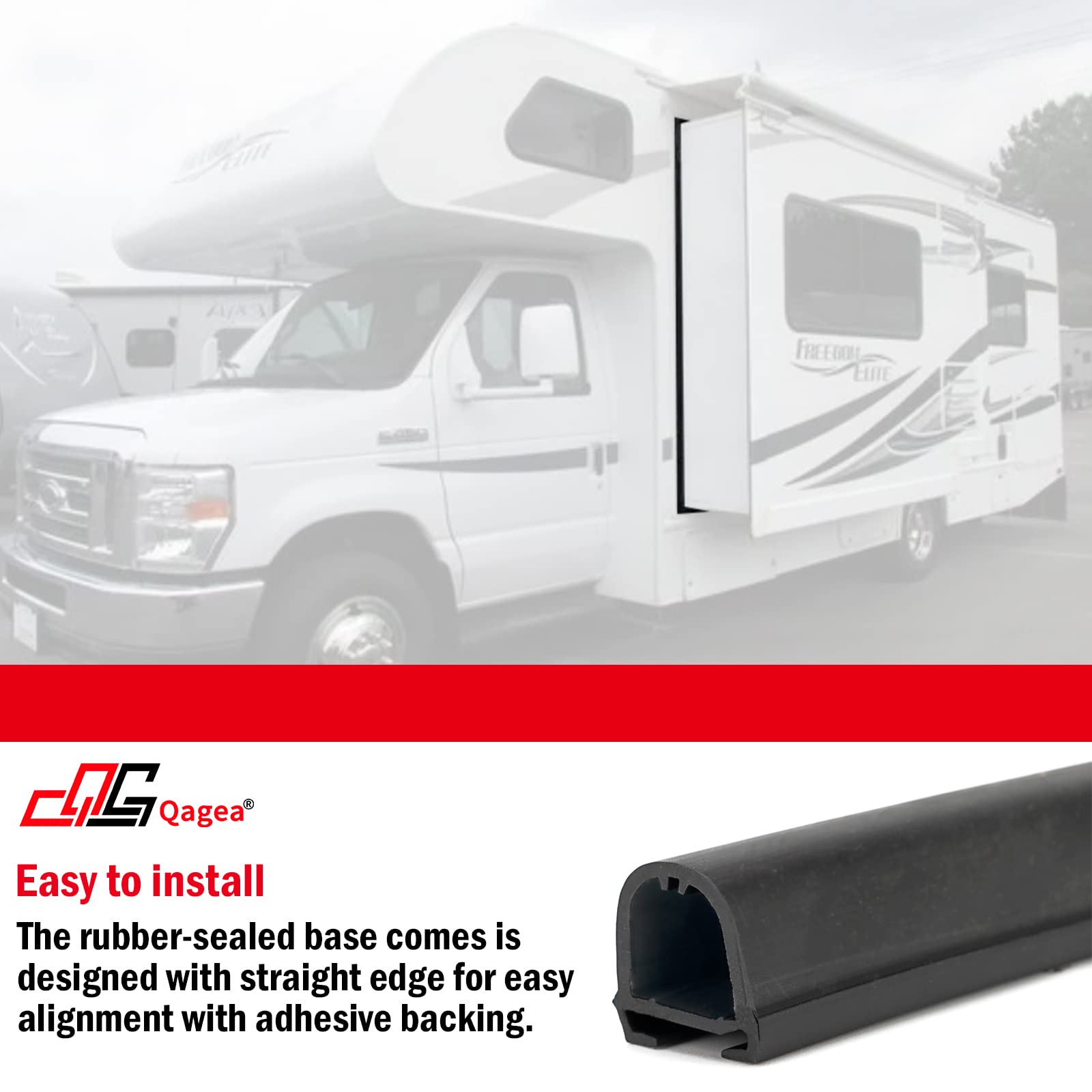 D-Seal Rv Slide Out Seal 018-312-Ekd Rv D Seal Wiper Weather Stripping For Slides 1'' X 15/16'' X 35' Camper Slideout System Bla