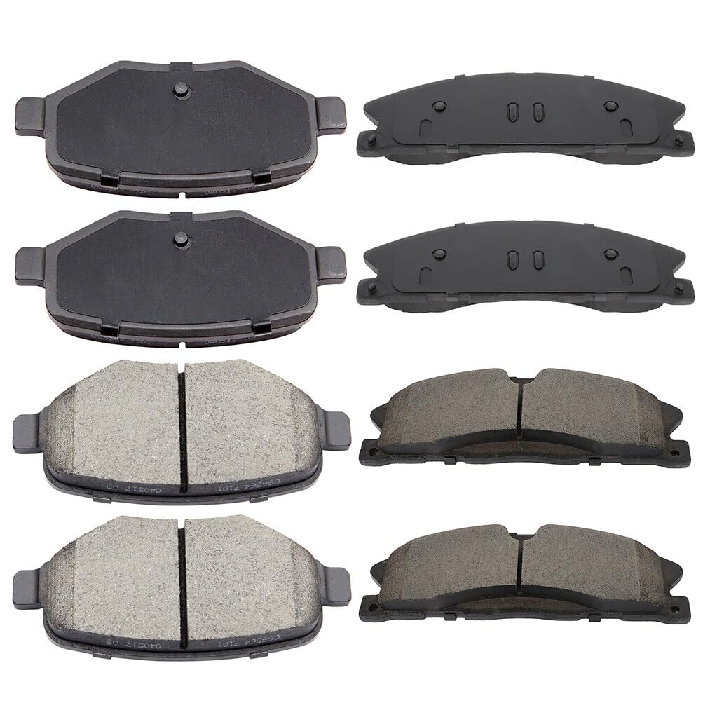 Eccpp D1611-8881 D1377-8488 Front & Rear Ceramic Disc Brake Pad Set Fit For Ford For Explorer 2013-2019,For Ford For Flex 2013-2