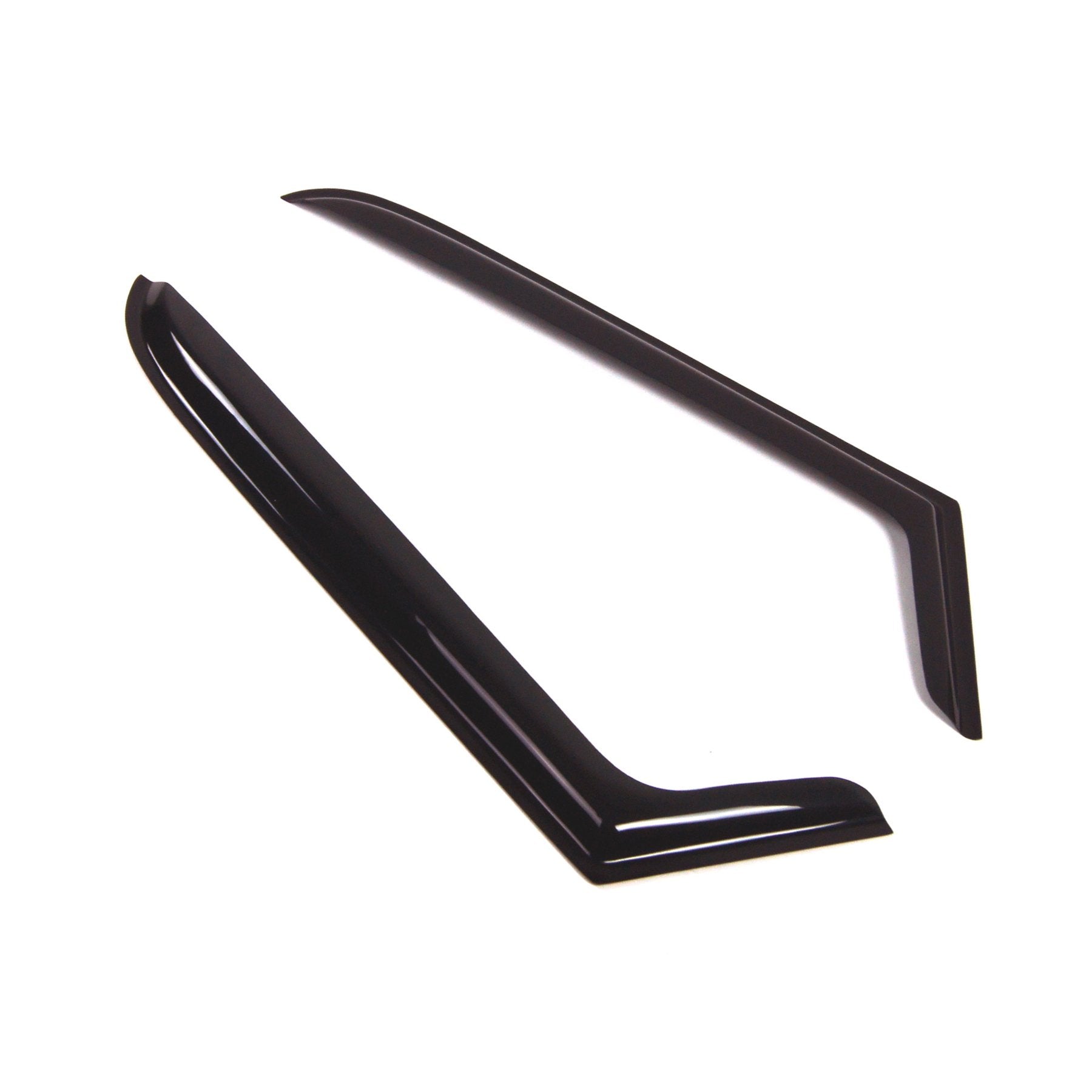 Tuningpros Window Visor Compatible With 1997-2006 Jeep Wrangler, Dgwv2-276 Outside Mount Deflector Rain Guard Dark Smoke, 2 Pcs
