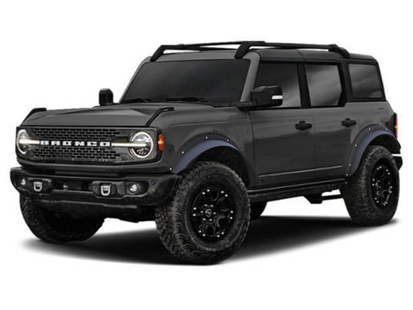 Black Horse Fender Flares Sheet Metal Plate Black Compatible With 2021-2024 Ford Bronco(Excl. Heritage Edition, Heritage Limited Edition, Everglades, And Raptor)-Ff-Fbr21