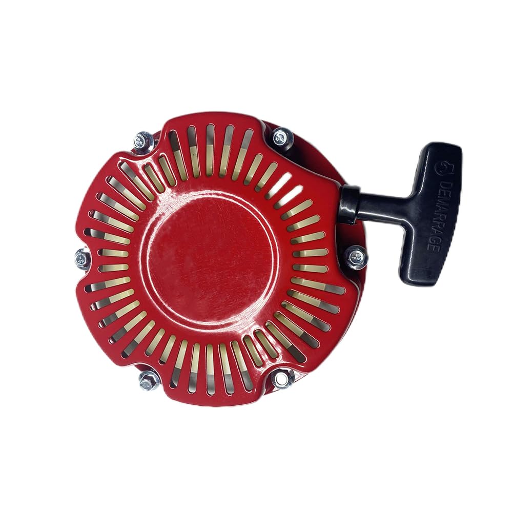 QYMOTO 98cc Recoil Pull Starter for Coleman Mini Bike & Predator Engine - Durable Rubber Assembly with Spark Plug