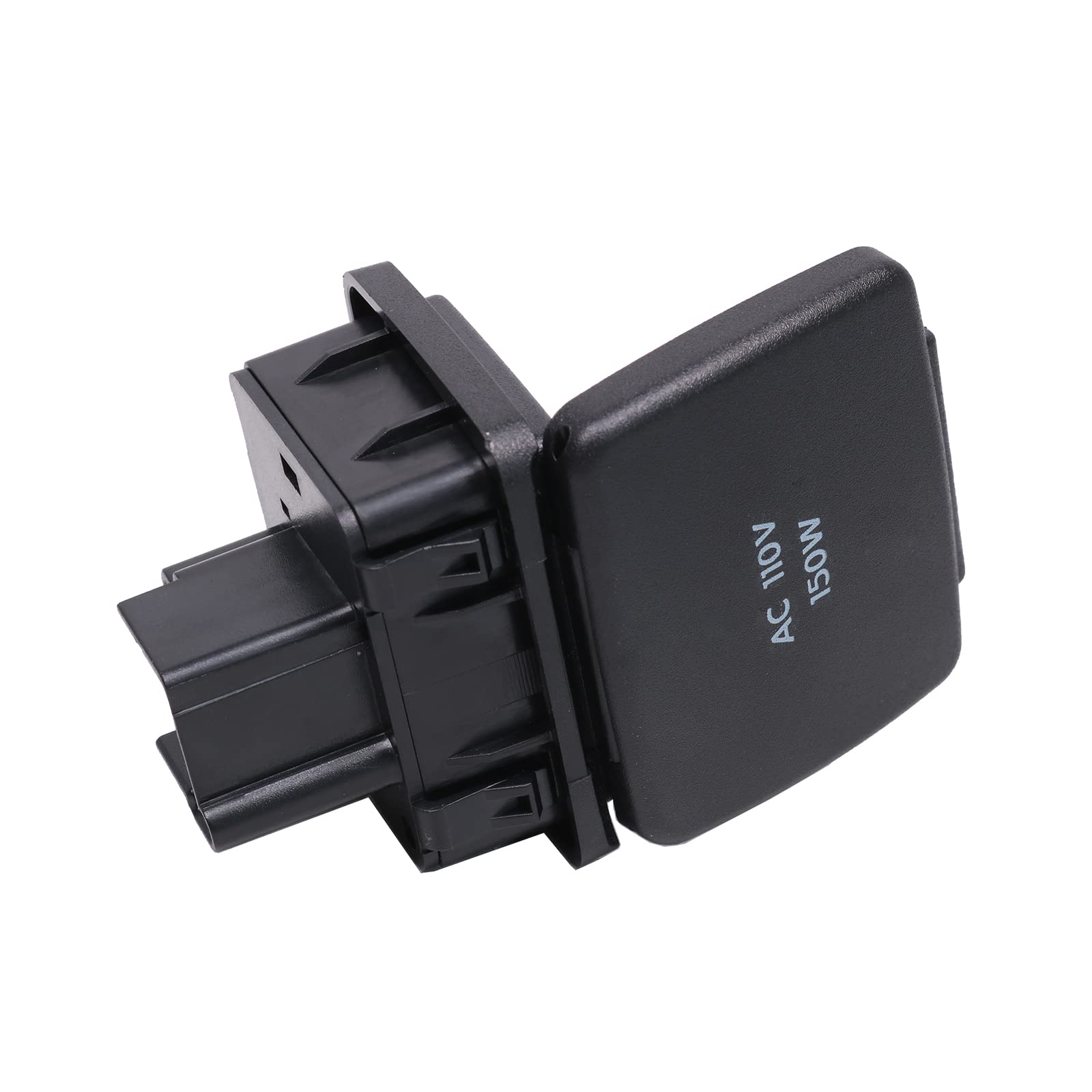 DICMIC Center Console Power Outlet Socket Plug for Ford F-150, Explorer, F-250/F-350/F-450 (2010-2016) - Black, Model DICMIC-P