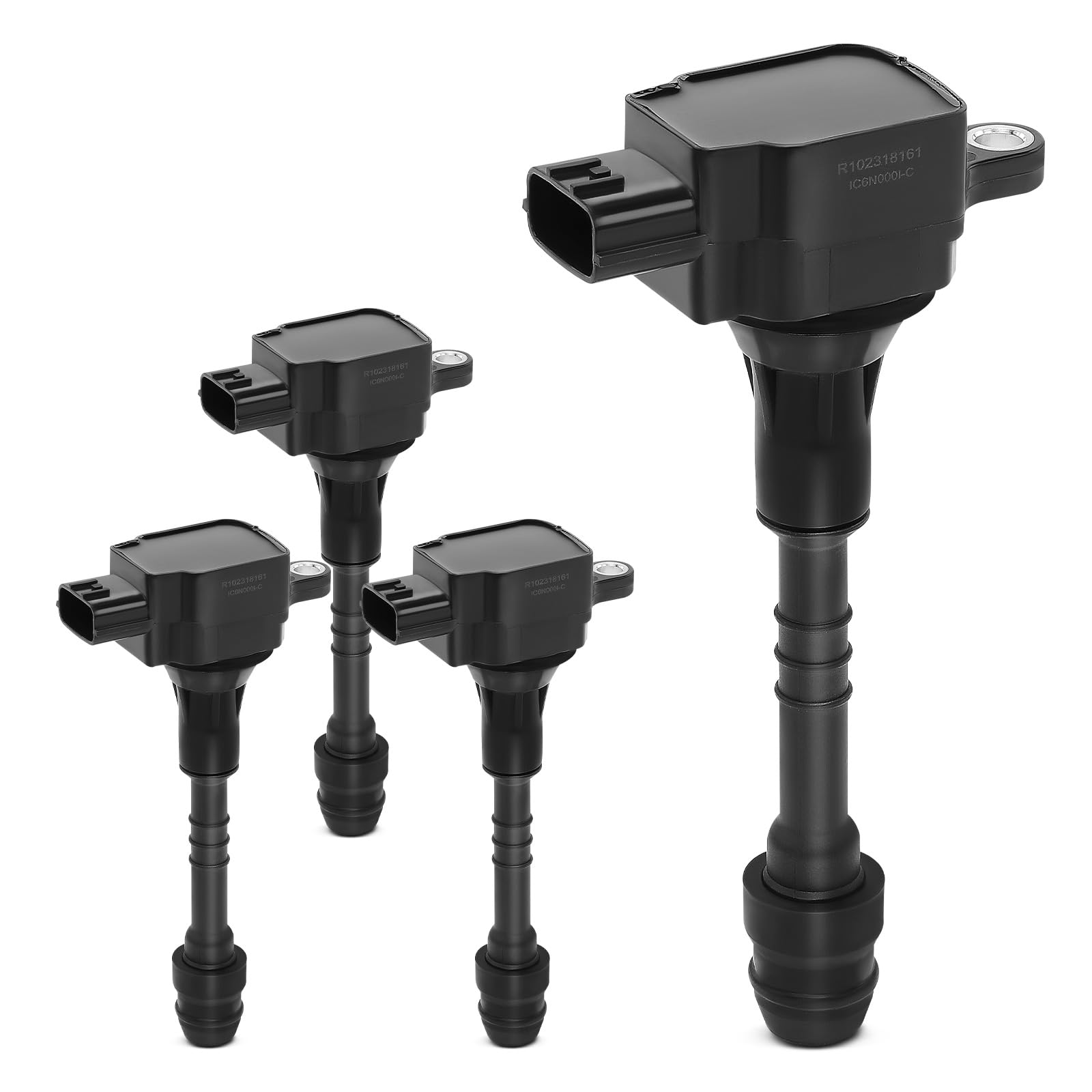 YHTAUTO Set of 4 Ignition Coil Packs Replacement for Nissan Sentra 2002-2006 I4 1.8L, Replace 22448-6N000