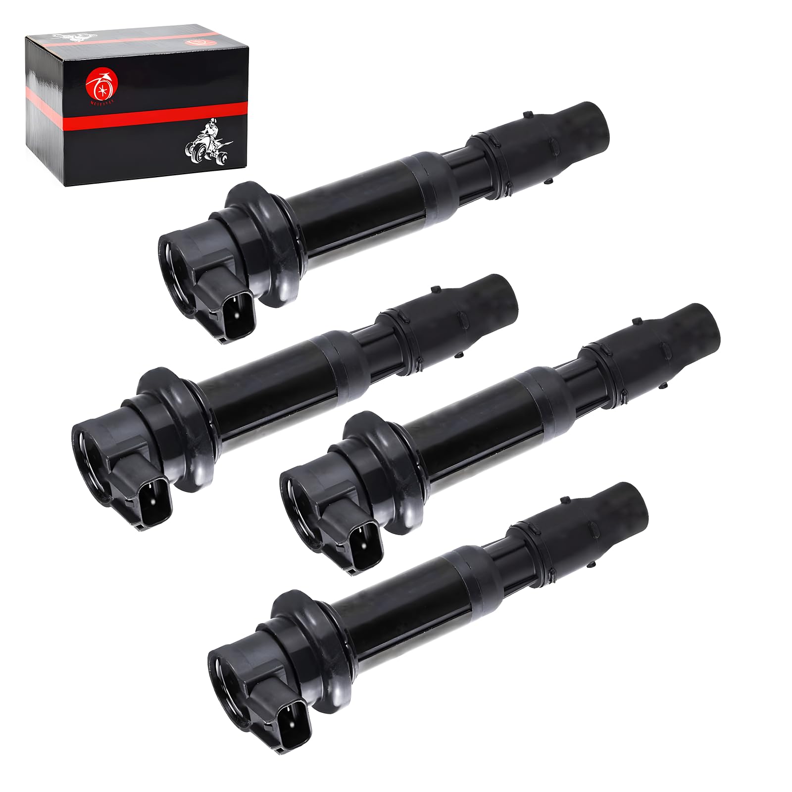 4pcs Ignition Coils For Kawasaki Ninja ZX-6R 2000-2002 Ninja ZX600 ZZR600 2005-2008 For Triumph Tiger 800 XCA/XR/XRT, Triumph 12