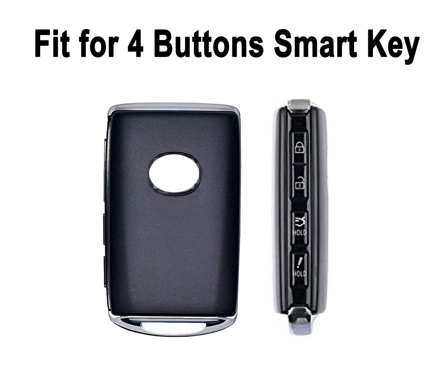 Key Fob Cover Case Fit For 2019-2021 Mazda 3, Mazda 3 Hatchback, Mazda Cx4 Cx5 Cx8 Cx9 Cx-30, Mazda 6 Wazske11D01 Keyless Entry Remote Case Holder Abs Carbon Fiber Pattern (Blue)