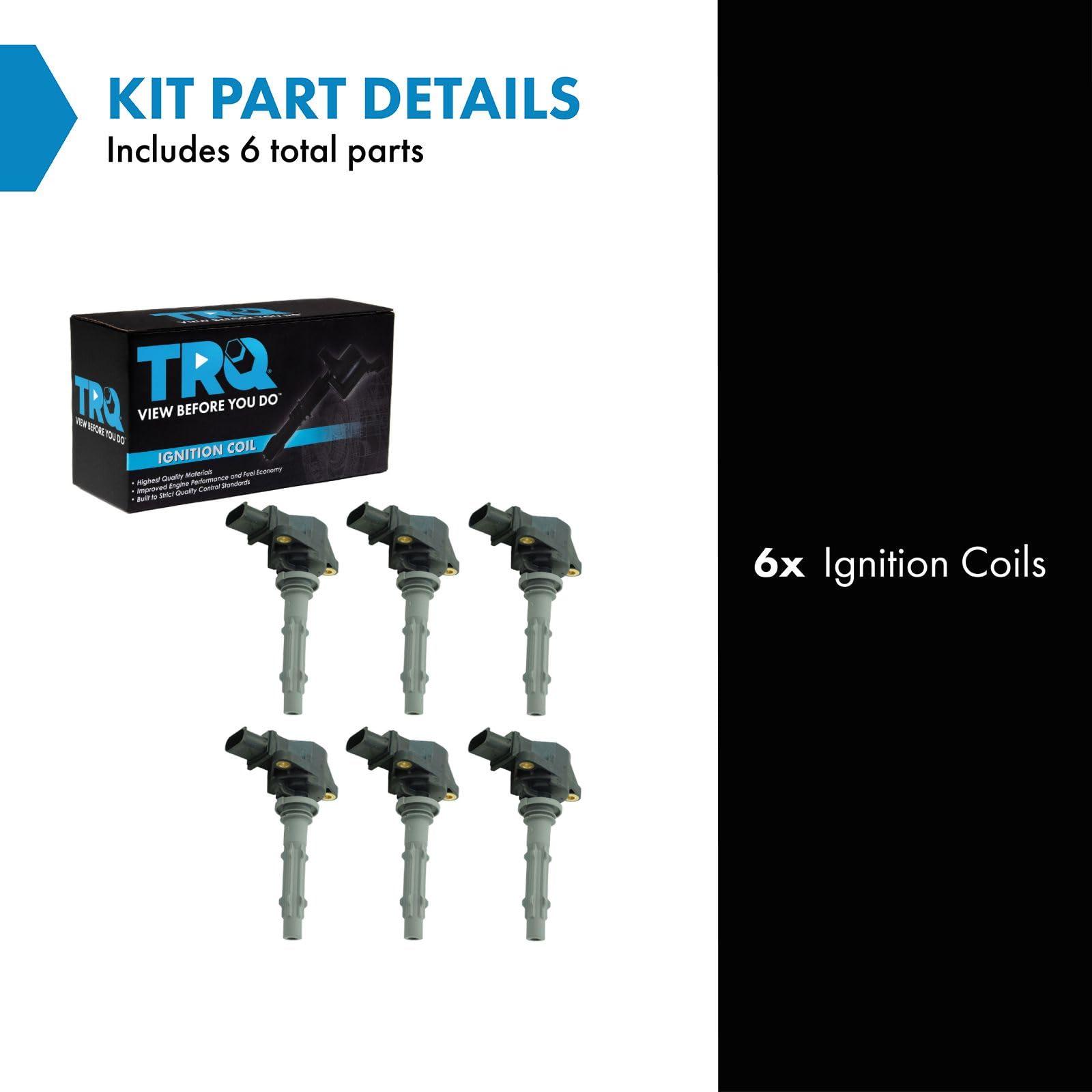 Trq Ignition Coil Set Compatible With 07-08 Dodge Freightliner 05-13 Mercedes-Benz