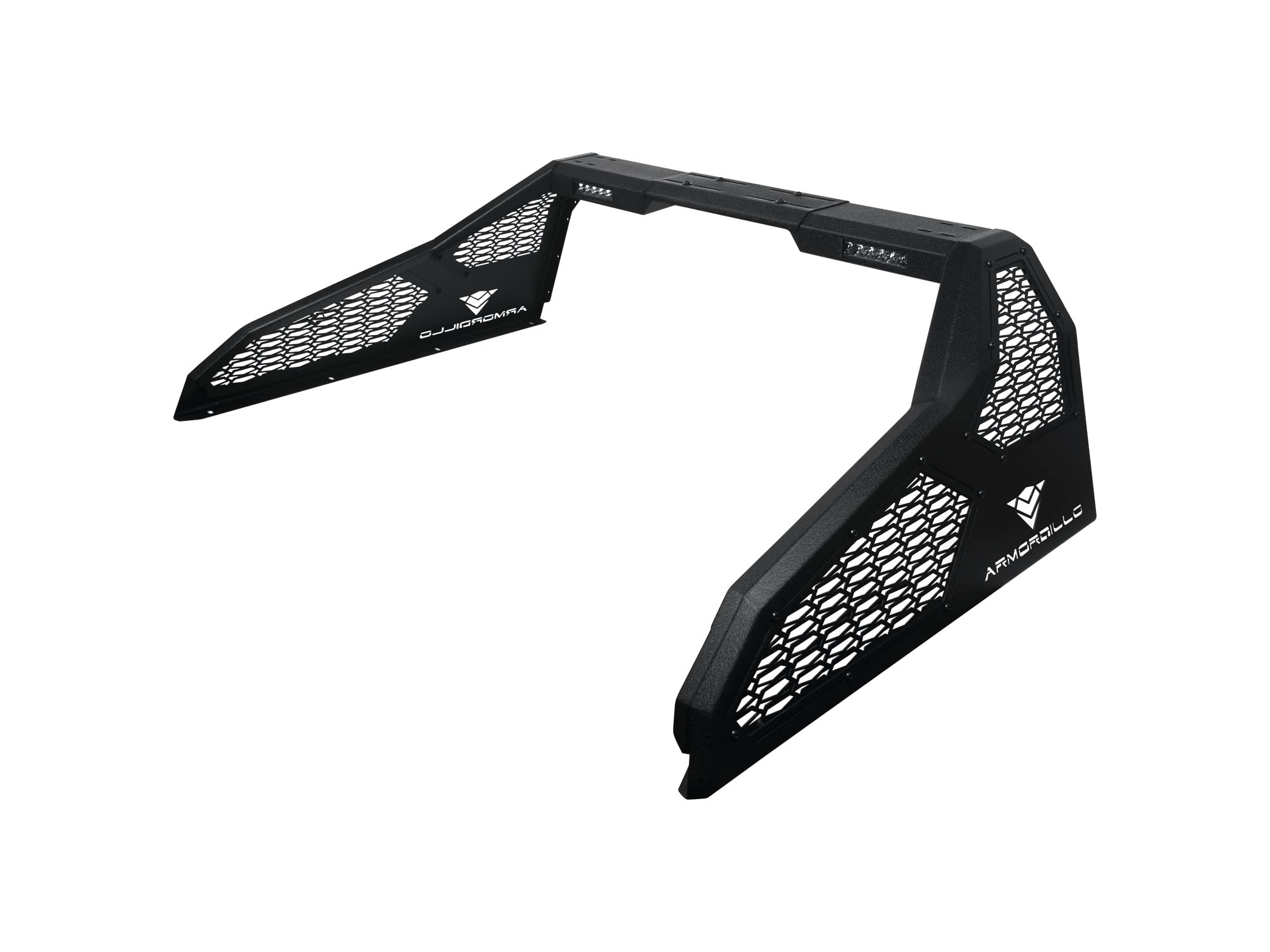 Armordillo Usa 8708026 Cr-S Modular Adjustable Chase Rack With Led Lights - Textured Black Fits 2009-2018 Dodge Ram 1500 2500 3500/2019-2022 Classic 1998-2022 Ford F250 F350 F450 F550, Full Size