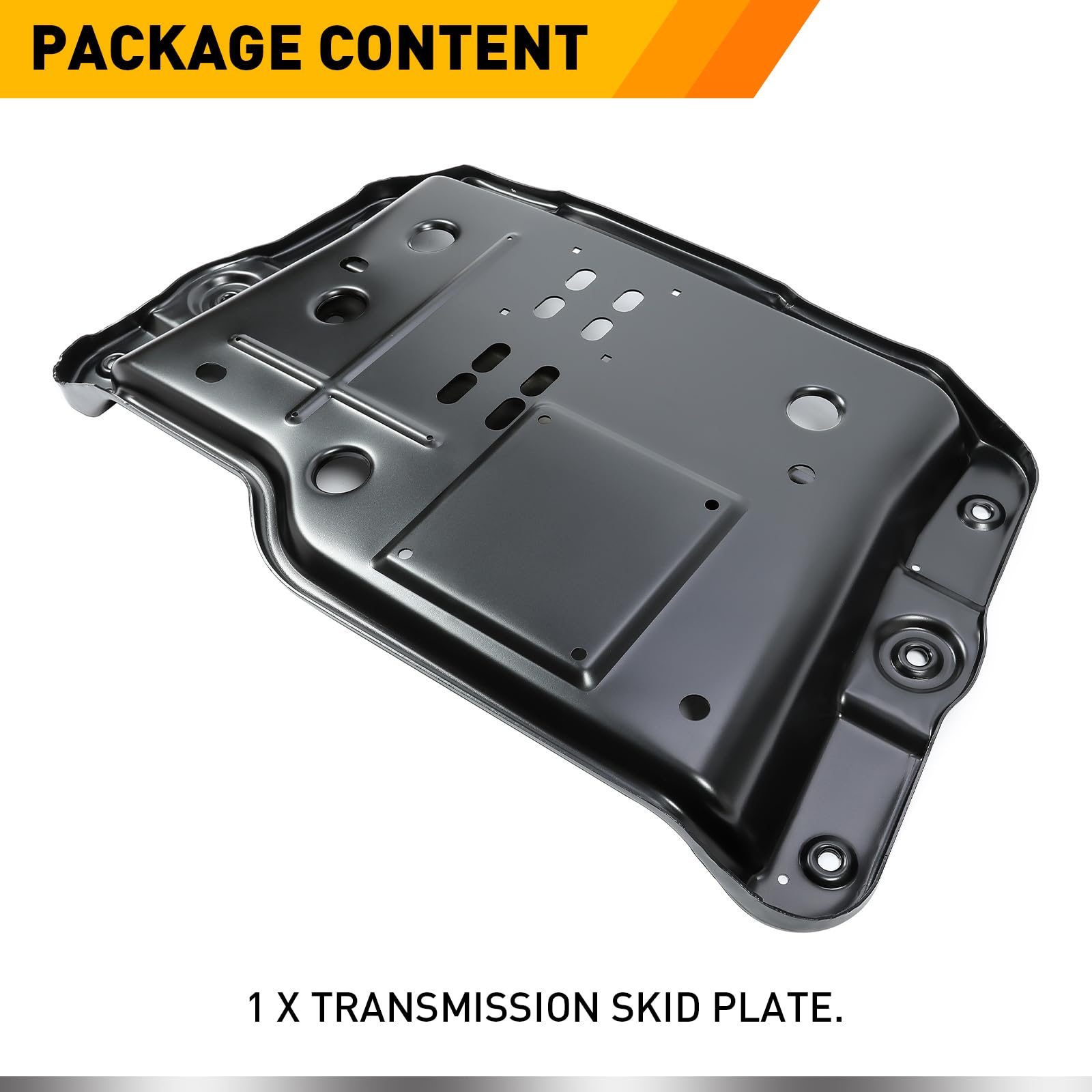 KUAFU Transmission Skid Plate Crossmember for 1997-2002 Jeep Wrangler TJ, Steel, Black, Model BL1888