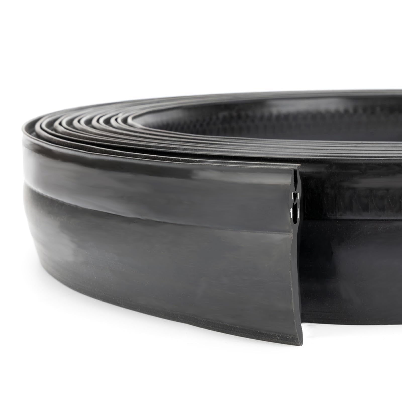Qagea 018-546 Rv Slide Out Clip Rubber Seal Weather Stripping With 2 Wiper Is Suitable For Rv Camper Door Window Channel (35 Ft)