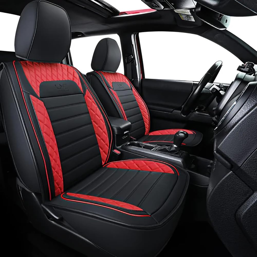 Luckyman Club S08-Qe Tacoma Seat Covers, Fit For 2005-2023 Tacoma Crew Cab Sr Sr5 Trd Sport Trd Off-Road Prerunner With Water Pr
