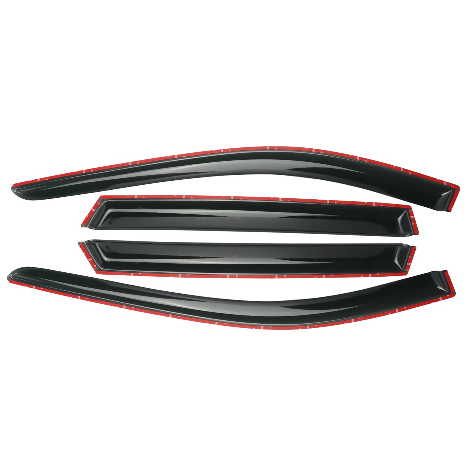 AOKAILI Rain Guards Window Visor Compatible with 2023-2024 RX350/RX500h,4Pcs Dark Smoked Sun Window Deflectors