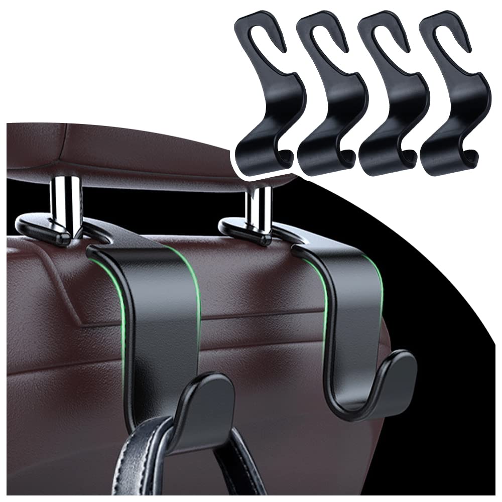 NHHC Car Accessories Muilty-Purpose Car Seat Headrest Hook,Universal Car Organizers and Storage for Handbags,Backpacks,Umbrellas