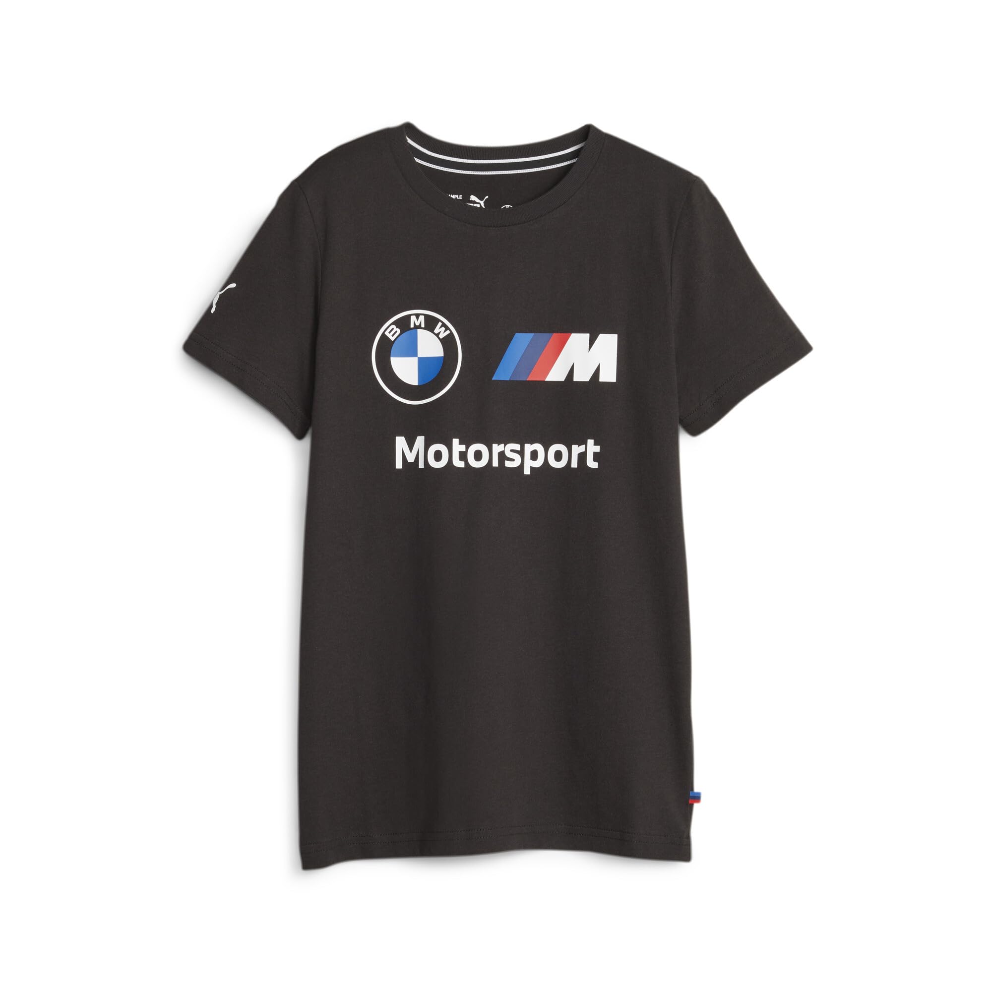 PUMA BMW M Motorsports Kids Essentials Logo Tee, Black FH23, X-Small