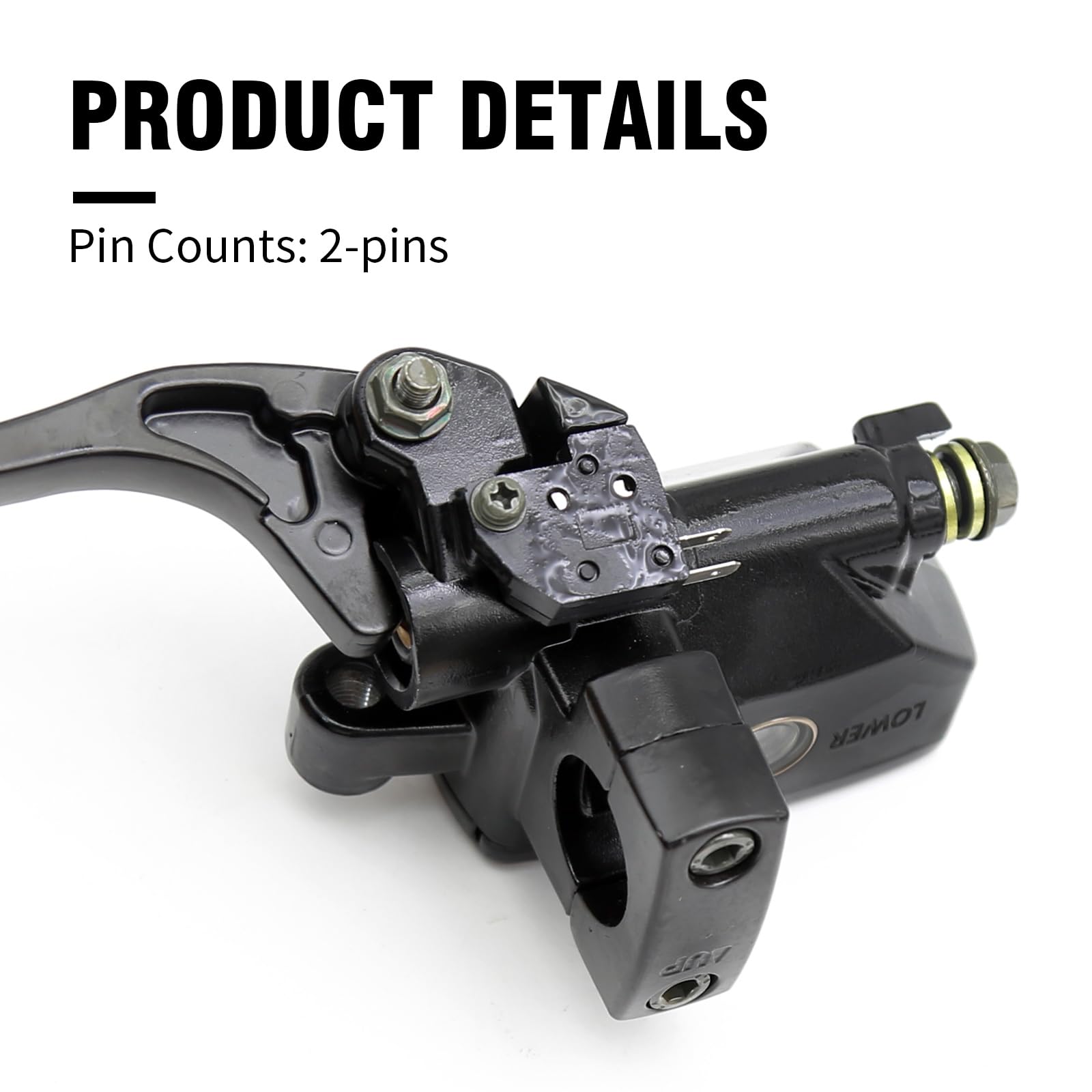 Hoypeyfiy Left & Right Brake Master Cylinder Clutch Lever 1'' 25Mm Replacement For Honda Magna Shadow Spirit Suzuki Intruder Yam