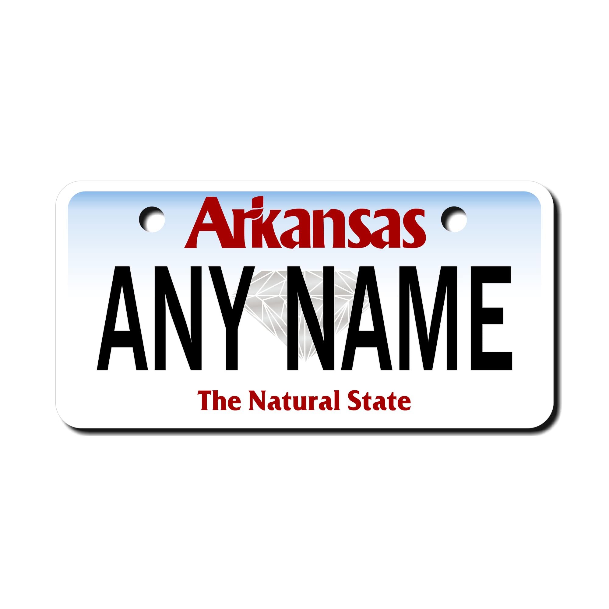 Teamlogo - Personalized Arkansas License Plate - Custom Aluminum Name, Text Or Number Plate - Customized License Bike Accessorie