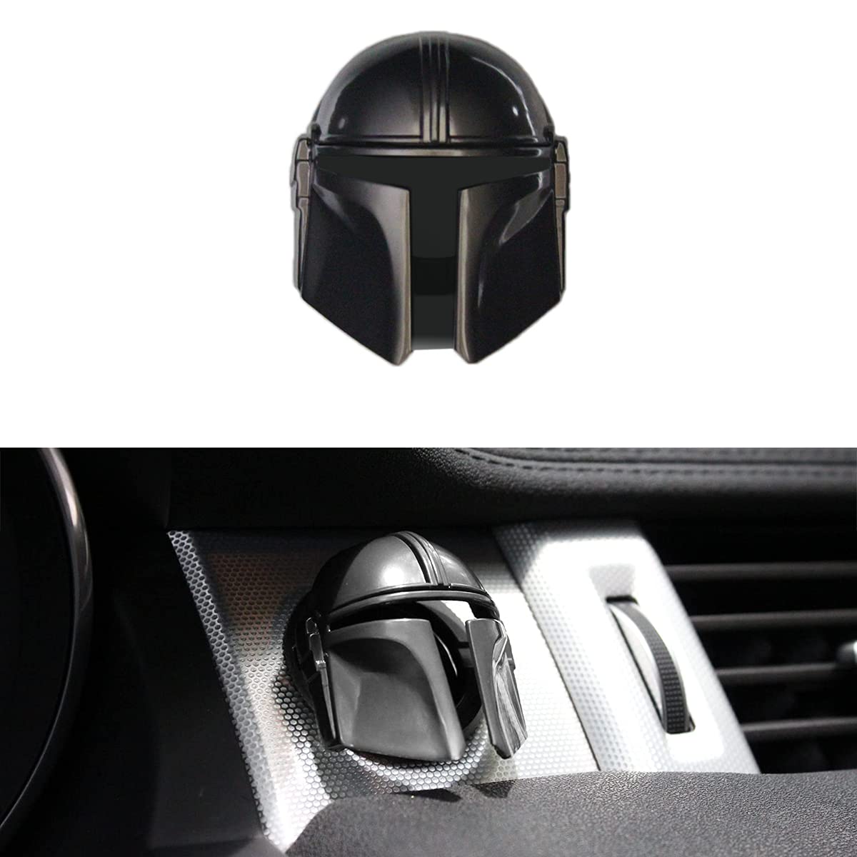 BestEvMod Mando Style Universal Car Engine Start Stop Button Cover Anti-Scratch Push Start Button Protective Cover 3D Cool Car I