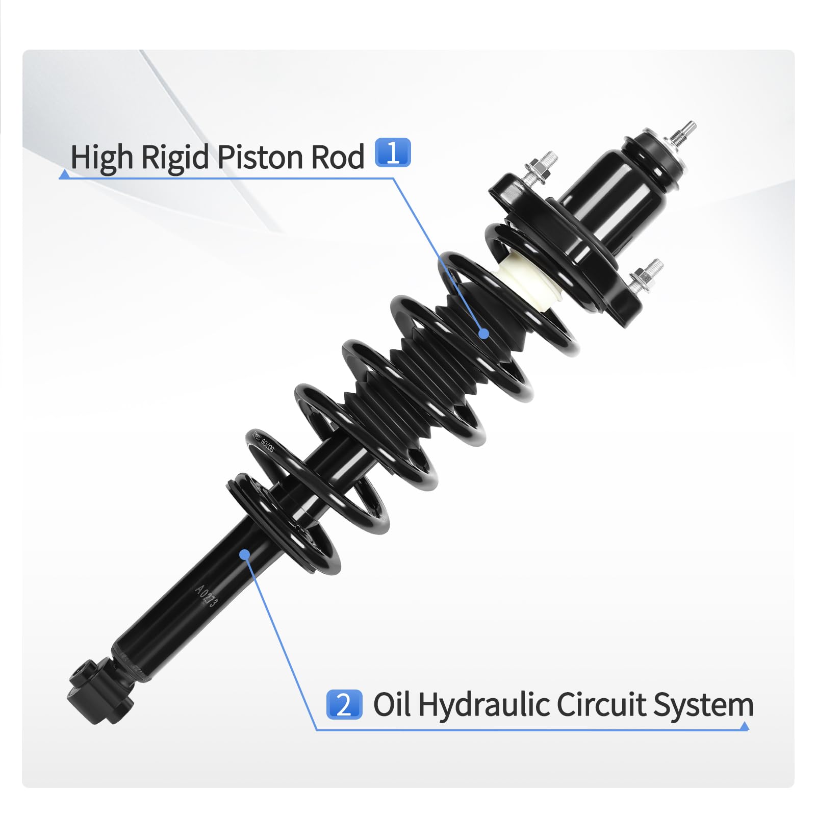 Yitamotor Rear Complete Strut Quick Struts Shocks Assembly Compatible With 2011-2014 Chrysler 200, 2007-2010 Chrysler Sebring Se