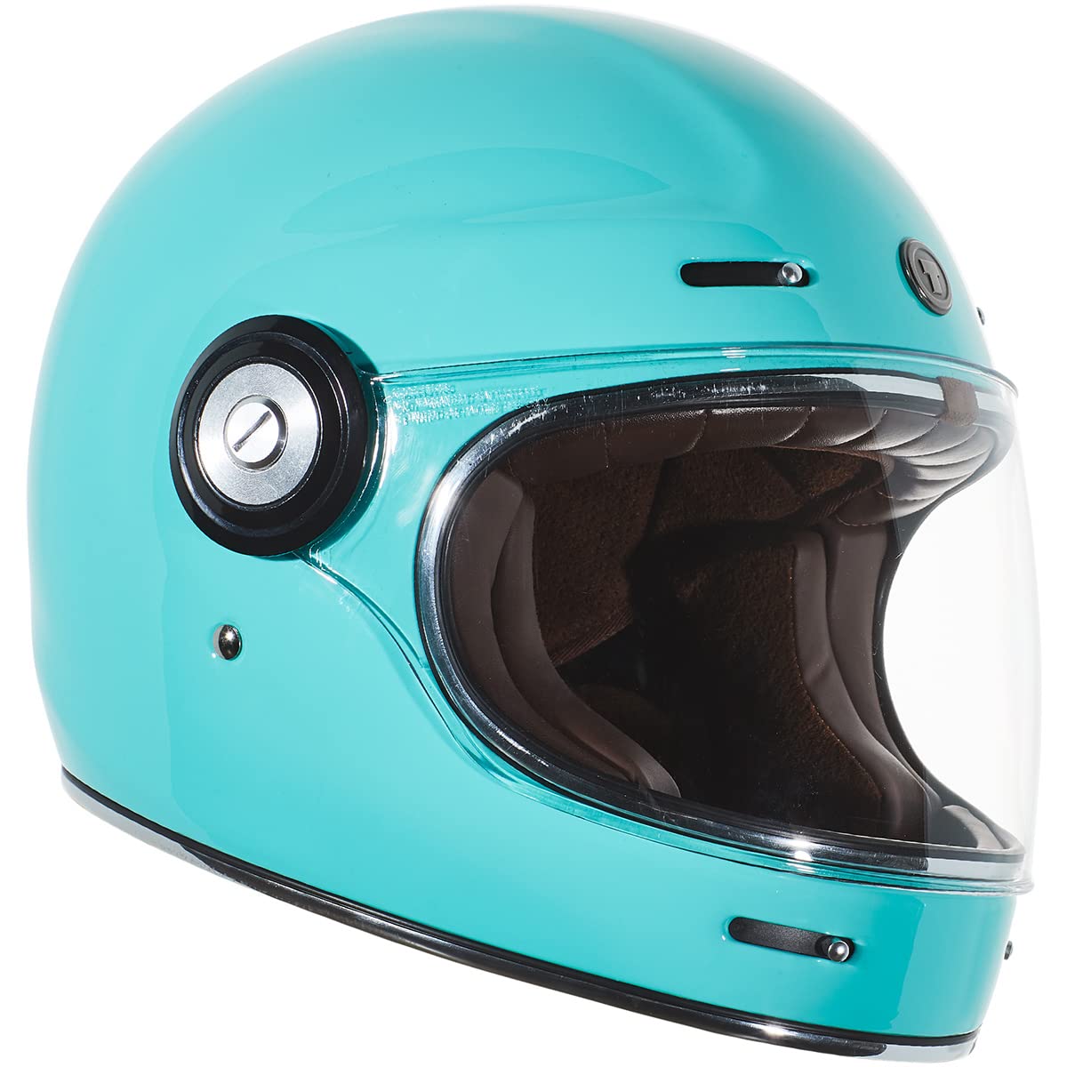 Torc T1 Unisex-Adult Retro Full Face Motorcycle Helmets, Robin Egg Blue, X-Small