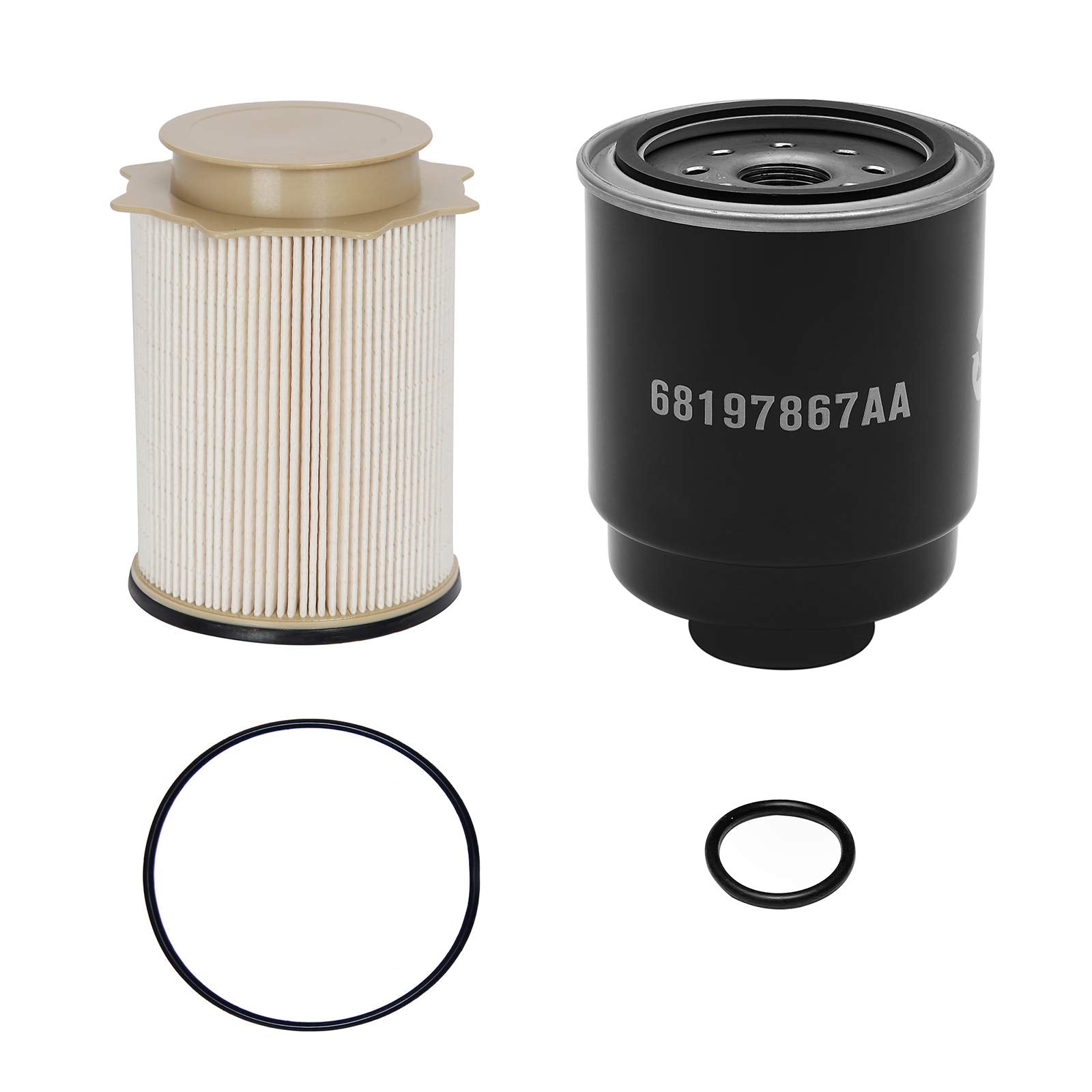 6.7L Cummins Fuel Filter Water Separator Set | Replacement For 2013-2018 Dodge Ram 2500 3500 4500 5500 6.7L Cummins Turbo Diesel