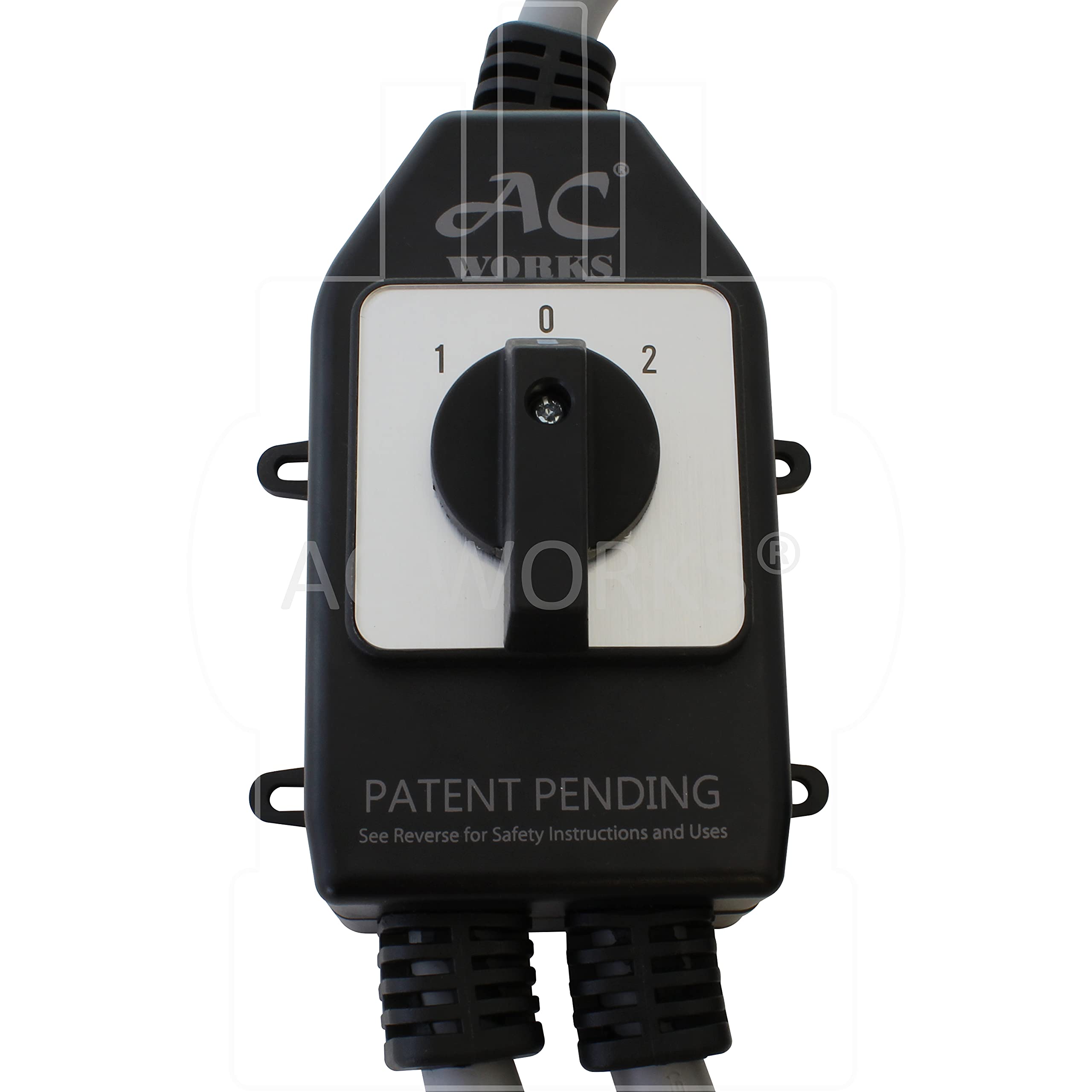 Ac Works Ev Charging Adapter For Tesla Use (Safety Switch Y-Cable-4-Prong Dryer)