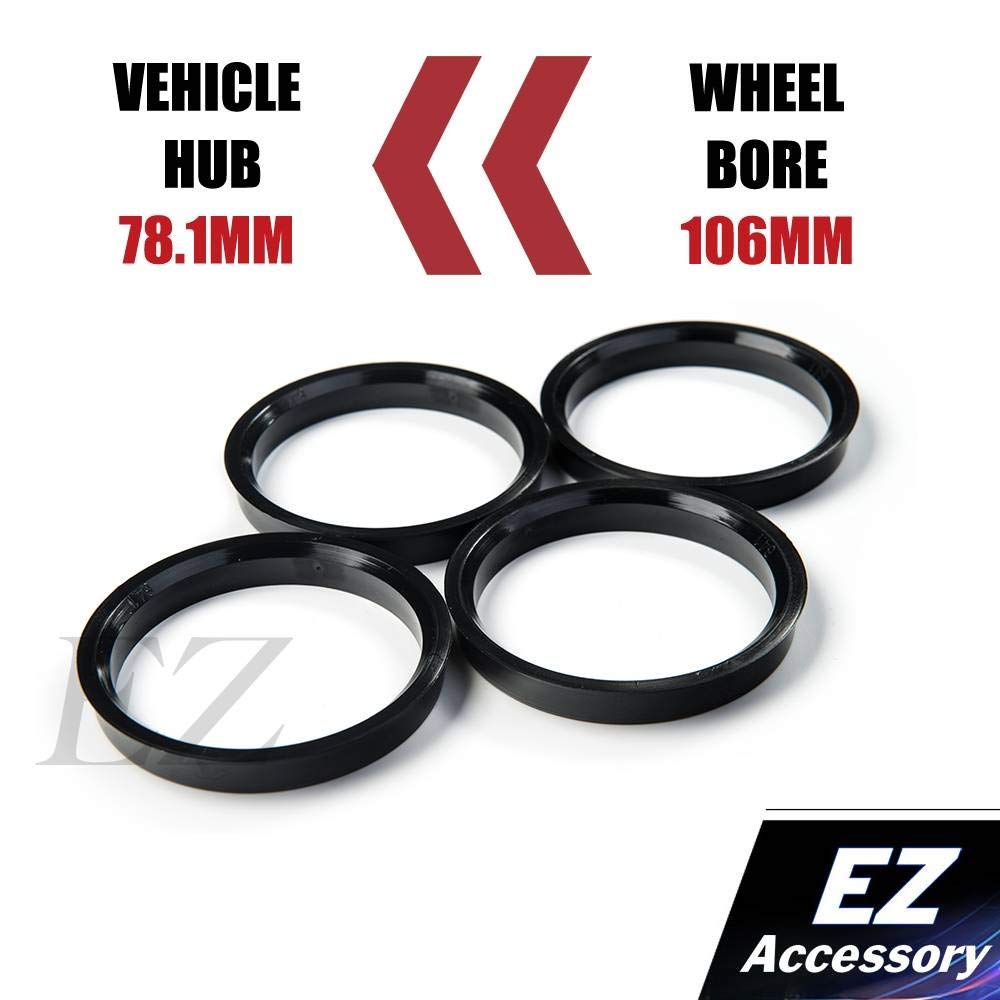 Hub Centric Ring Set 106Mm Wheel Bore Od To 78.1Mm Hub Id Compatible With 6 Lug Chevy Pickup