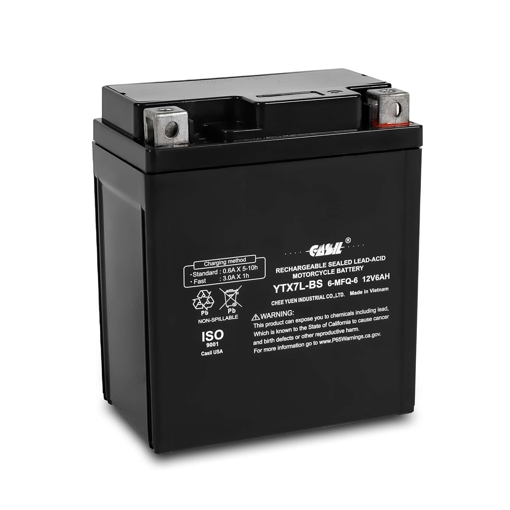 Ytx7L-Bs High Performance - Maintenance Free - Yuasa Yuam327Bs Ytx7L-Bs Battery