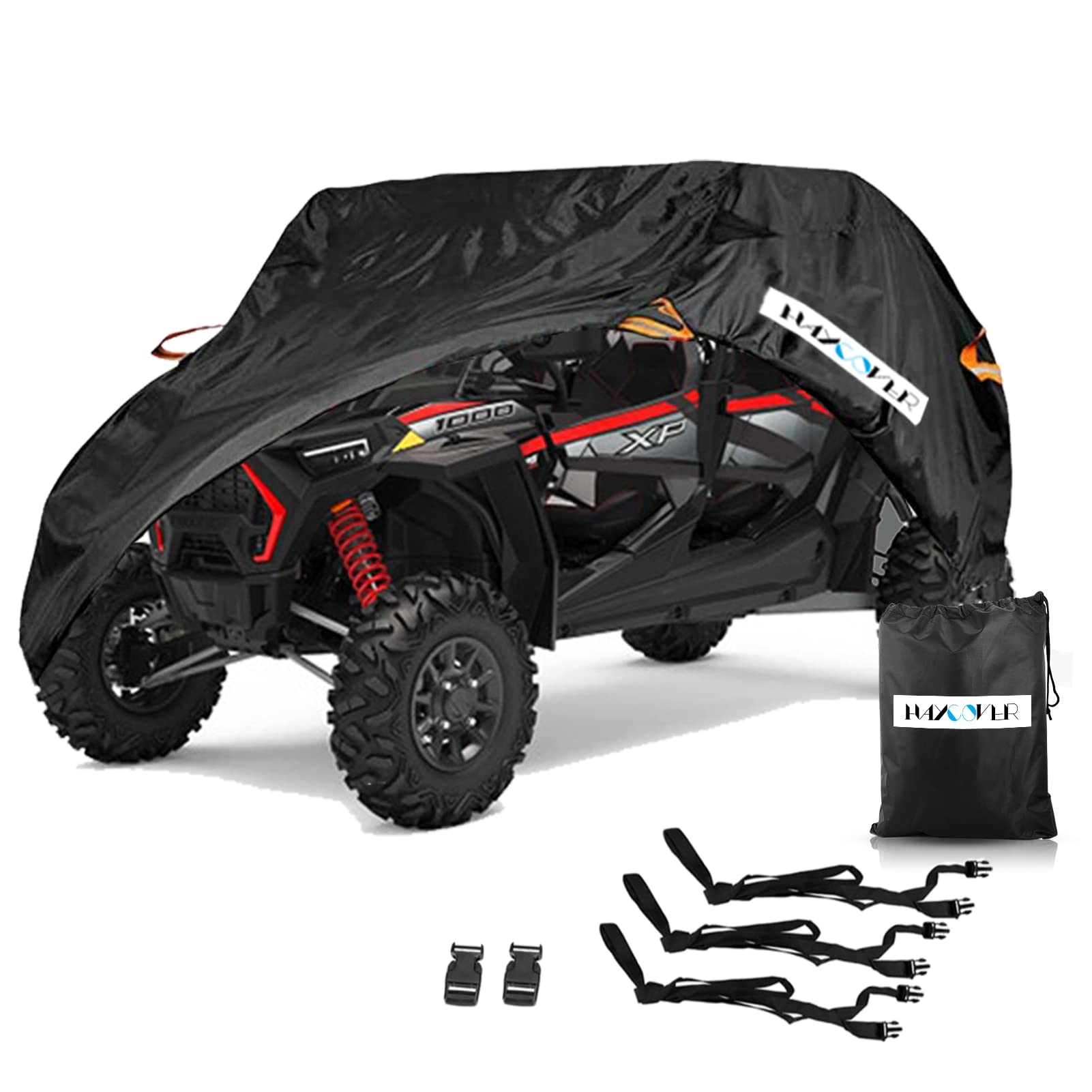 Utv Cover, Waterproof All Weather Sun-Uv Snow Protector Universal For Polaris Rzr Yamaha Can-Am Defender Kawasaki Ranger Cover 4