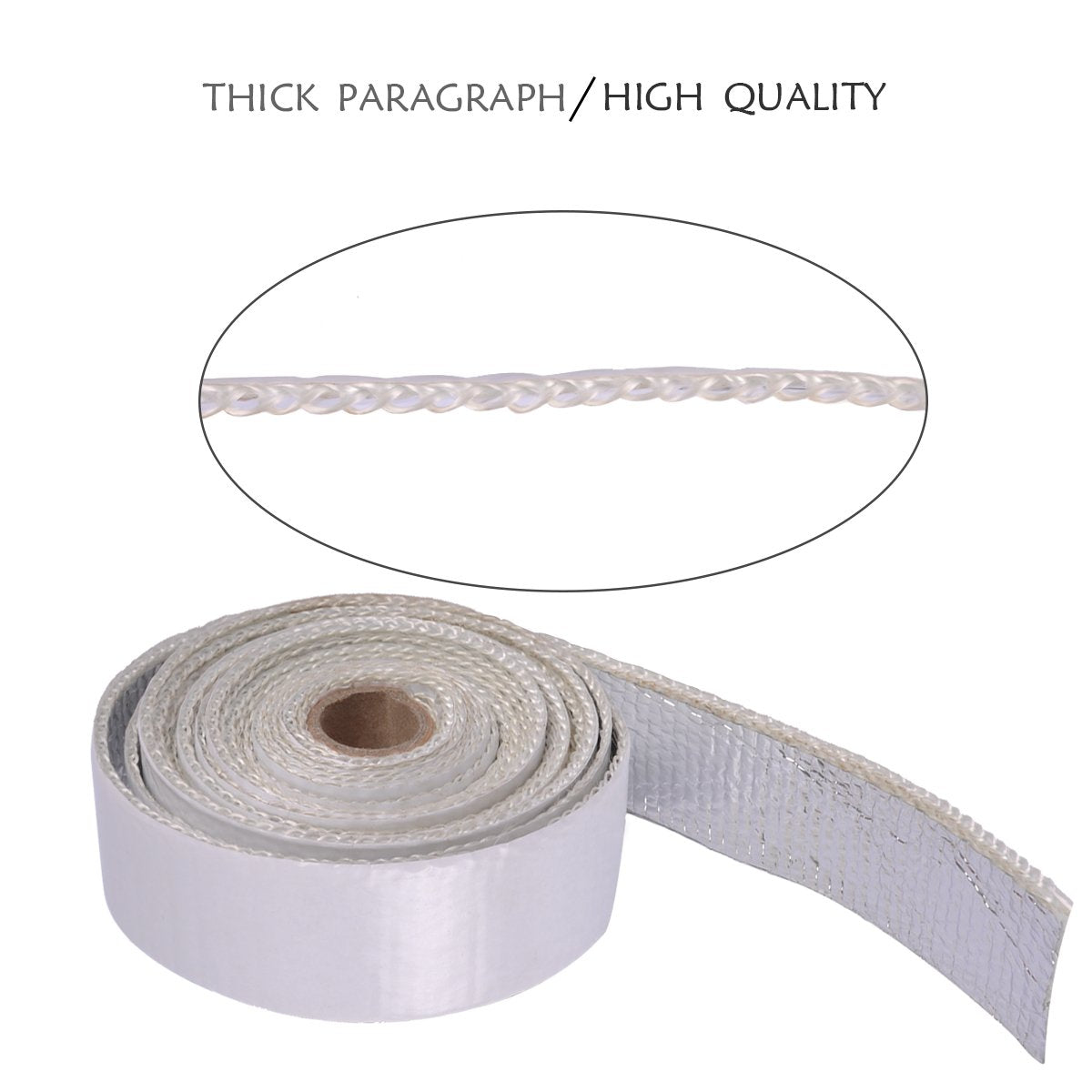 Autoec Heat Shield Tape, Self-Adhesive Heat Reflective Tape Roll, Adhesive Backed Heat Barrier For Car, Truck, Motorcycle (1.5''