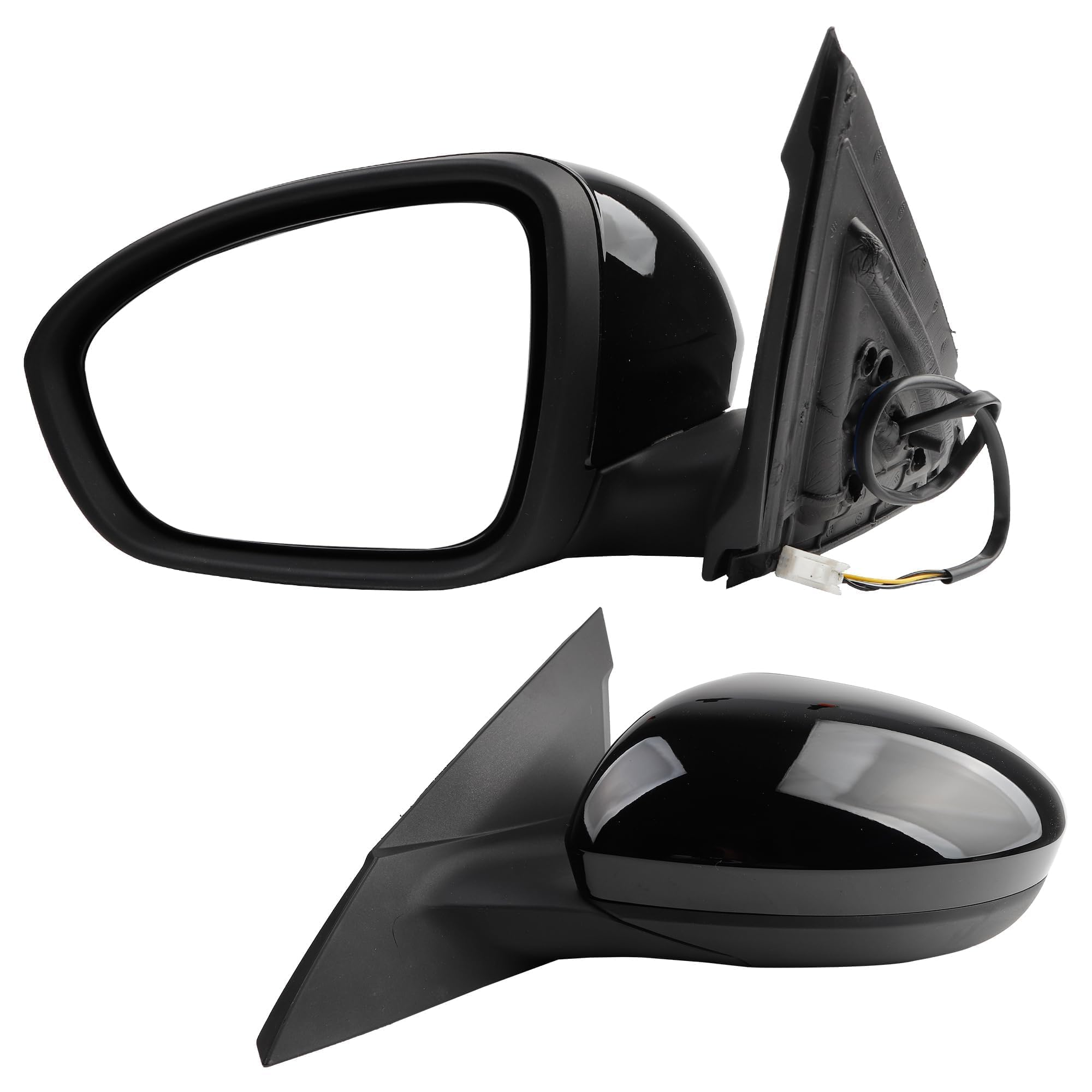 Dasbecan Driver Side Mirror Compatible with 2019-2023 Nissan Altima Non-heated Manual Fold Power Adjustment Left Door Mirror 3PI