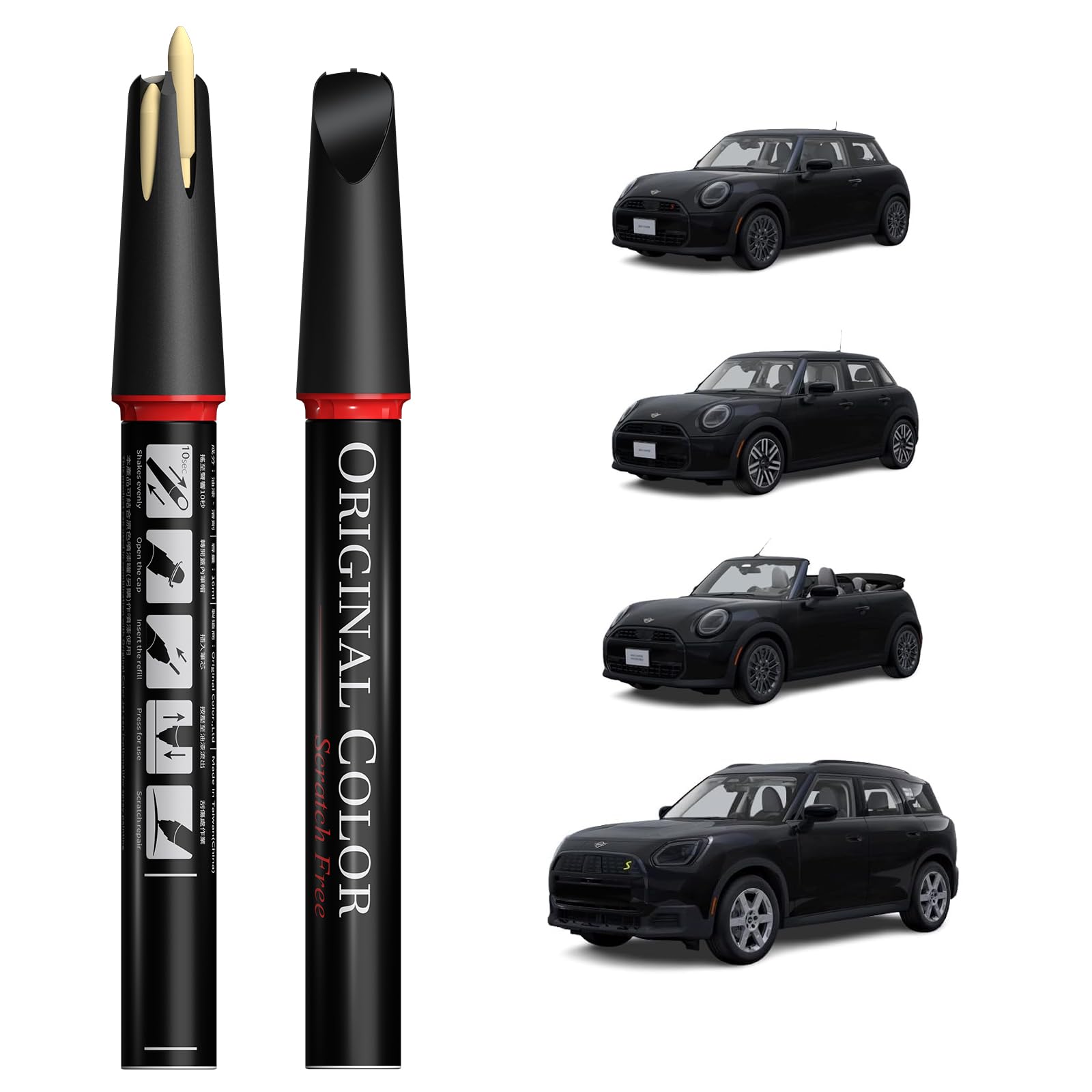 Carhoo B60 Brilliant Copper Metallic Compatible With MINI Cooper Exact Match Touch Up Paint Pen, Car Scratch Remover for Nicks a