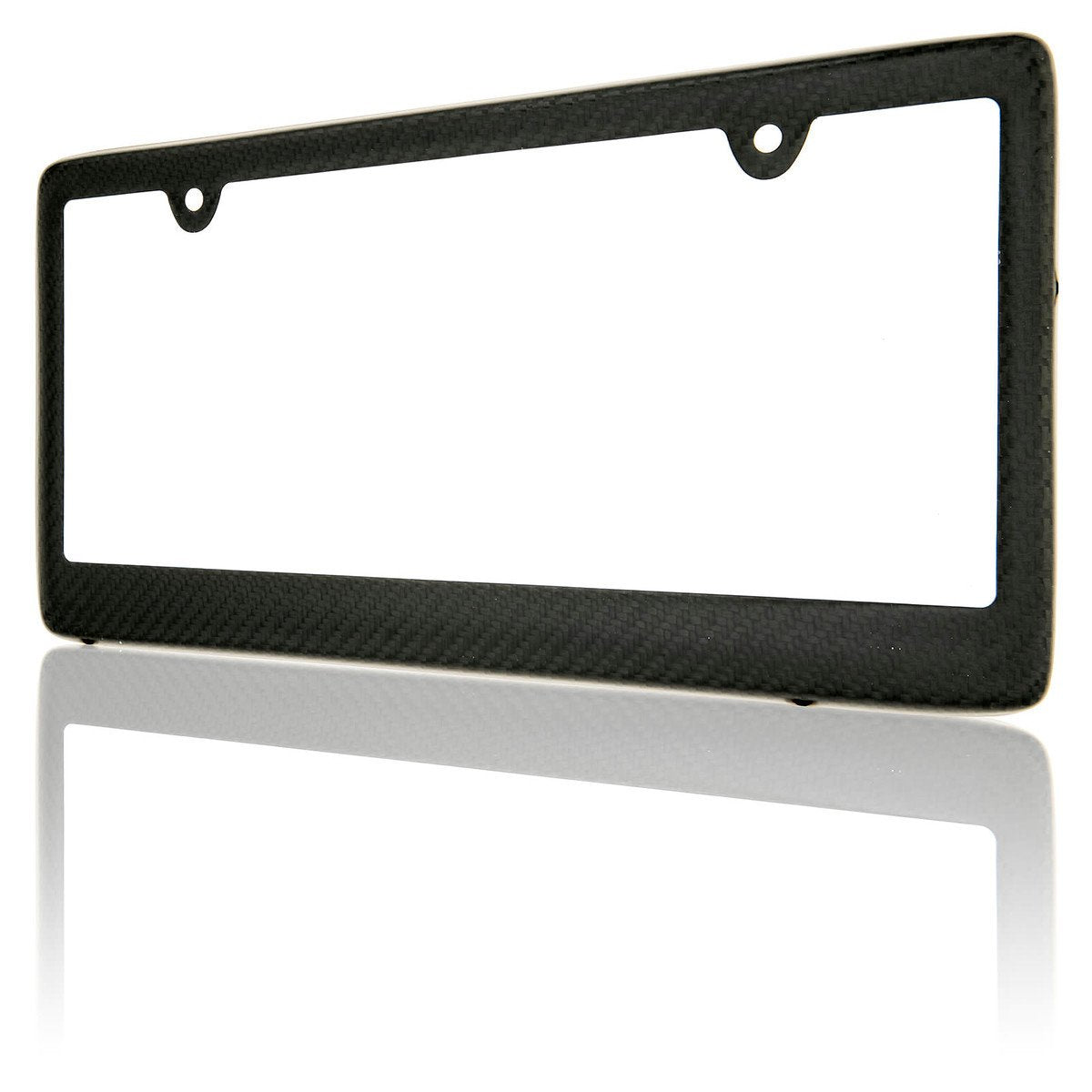 Blvd-Lpf Obey Your Luxury Real 100% Matte Black Carbon Fiber License Plate Frame Tag Cover Ff