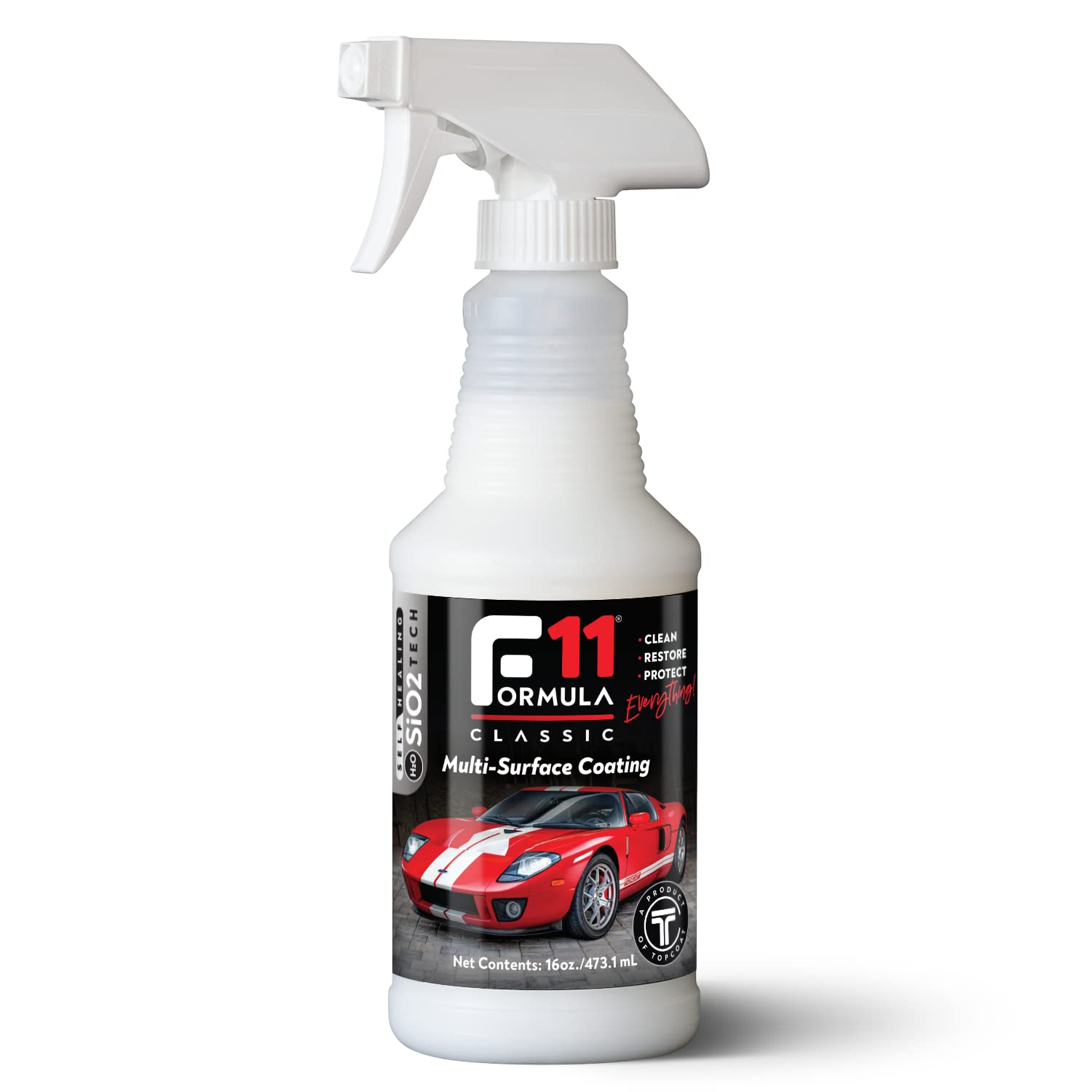 Topcoat F11 Polish & Sealer For Cars, Motorcycles, Rvs And More – Water-Based Alternative To Ceramic Car Wax - 16 Oz F11 Top Coat Spray Bottle