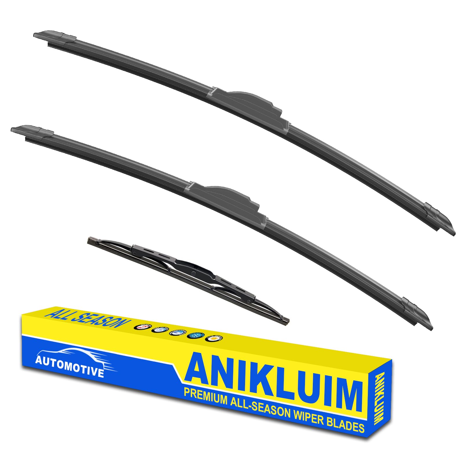 Anikluim 20''+18'' Wiper Blades With 10'' Rear Wiper Blade Set Replacement For 2005-2007 Ford Escape Windshield Wipers Original