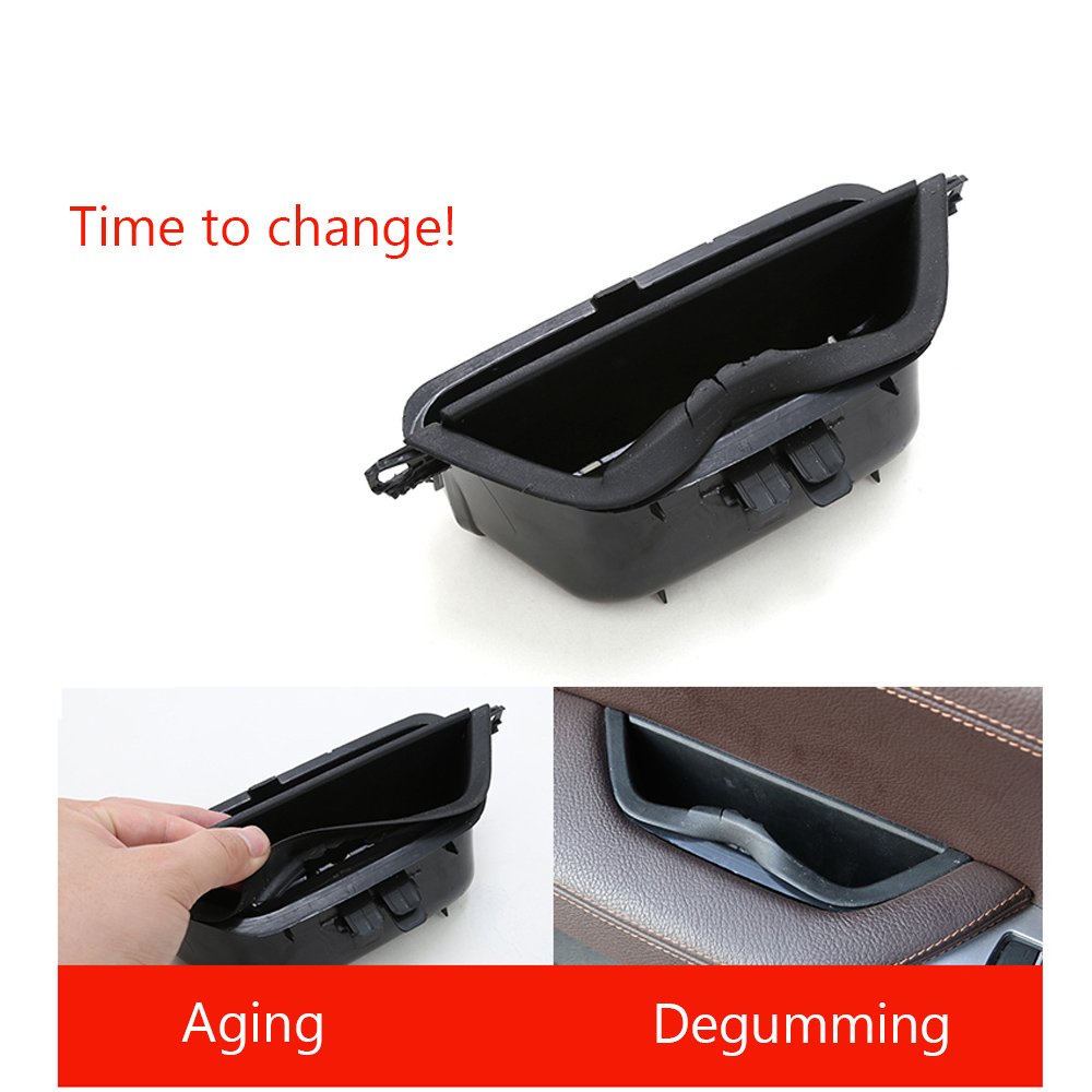 Jaronx For Bmw X3 X4 Door Armrest Storage Box, Driver Side Door Storage Compartment Replacement Door Handle Armrest Container Phone Key Holder(Fits:Bmw X3 F25 2010-2016,Bmw X4 F26 2014-2017)