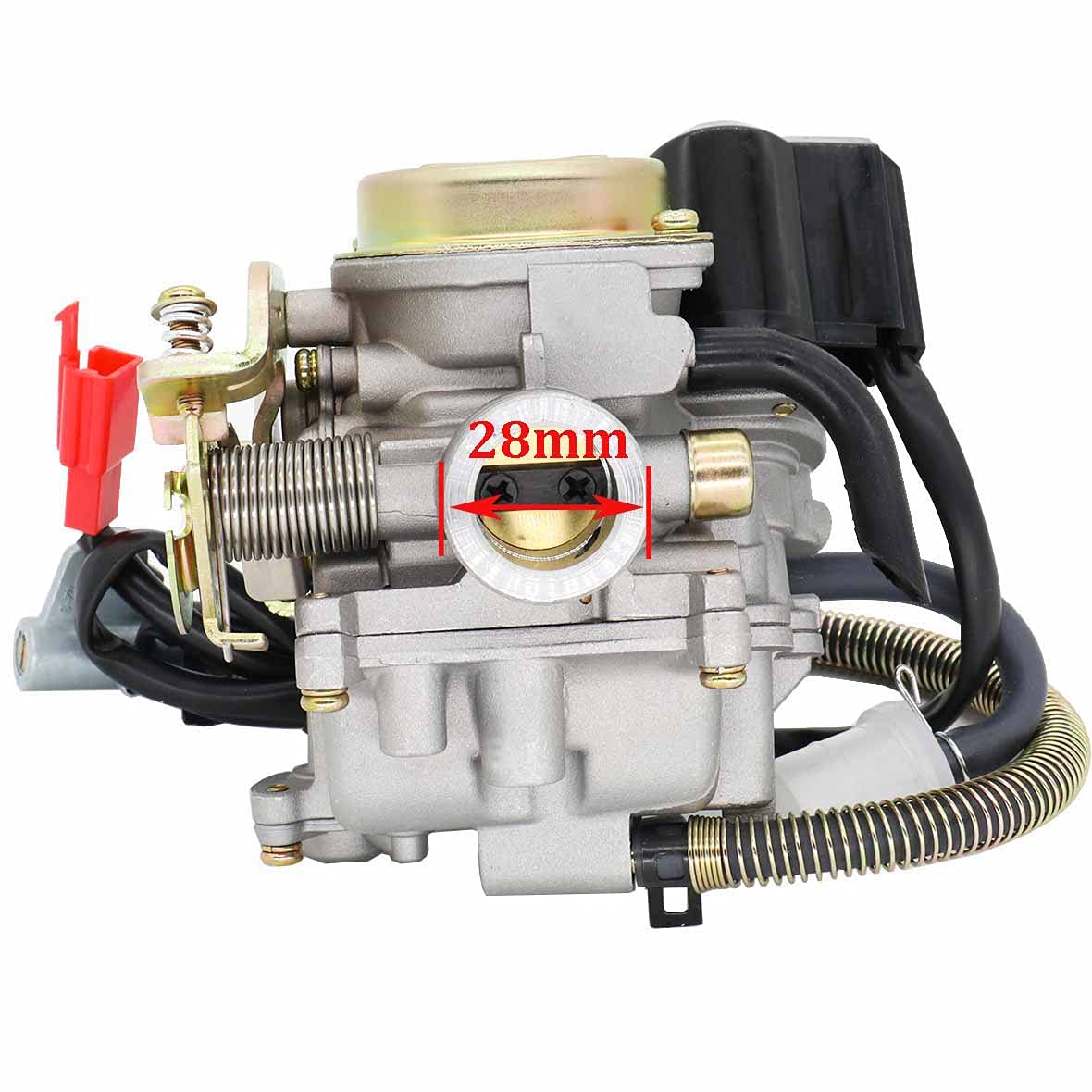 FYSHIQING GY6 50CC Carburetor with Air Filter for 139QMB 4-Stroke Scooter, ATV, Moped, Go Kart - 18mm with Vacuum Fuel