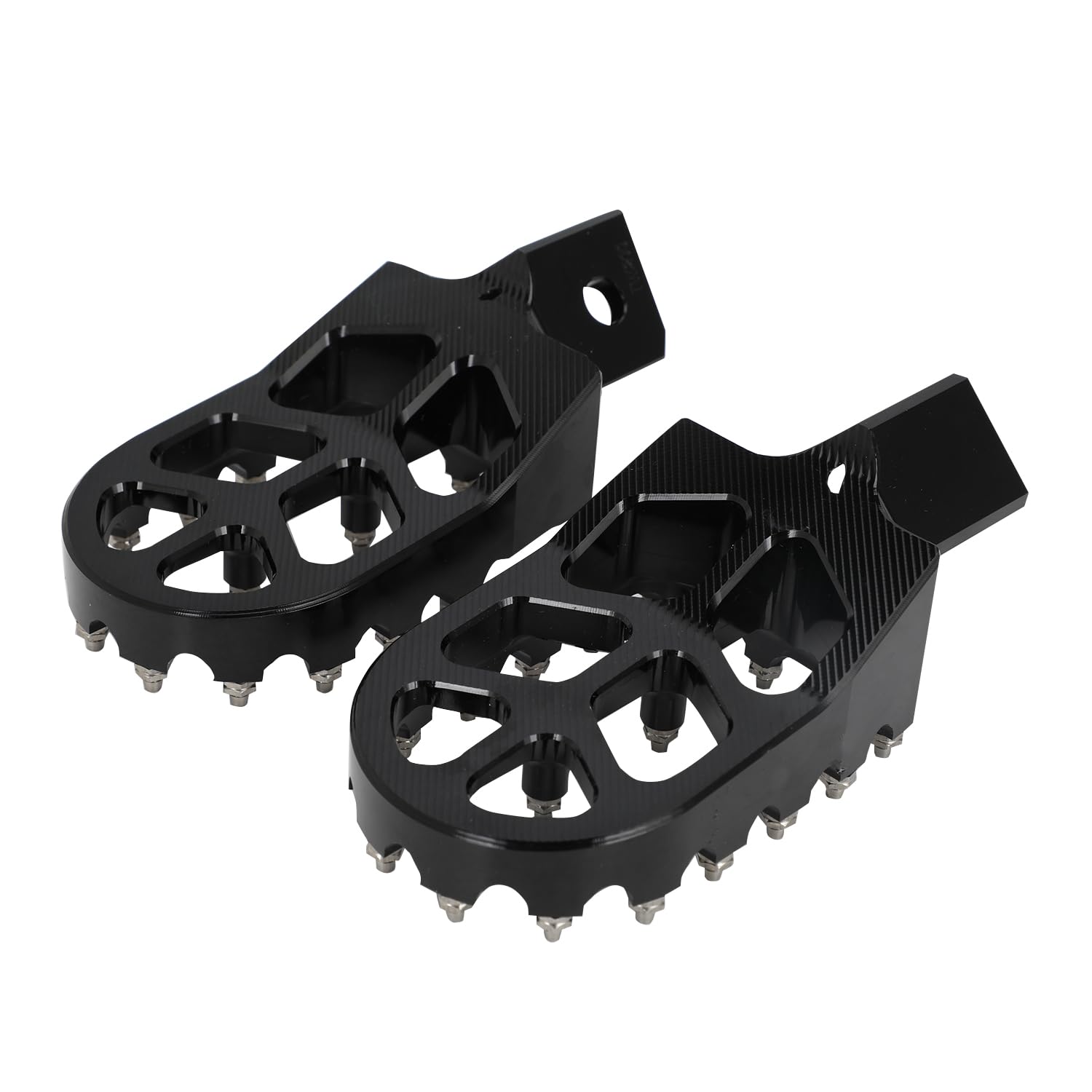 BAOUFF Foot Pegs for TW200, CNC 7075 Aluminum, Black, Model J-03, Fits 1987-2023