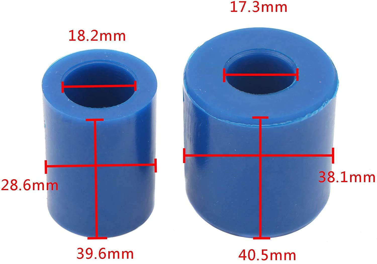 LisylineAuto Hood Roller Bushings Kit for Peterbilt 379, 375, 377 - Polyurethane, Blue & Hood Hinge Pivot, Model Lisy-fdjct-66