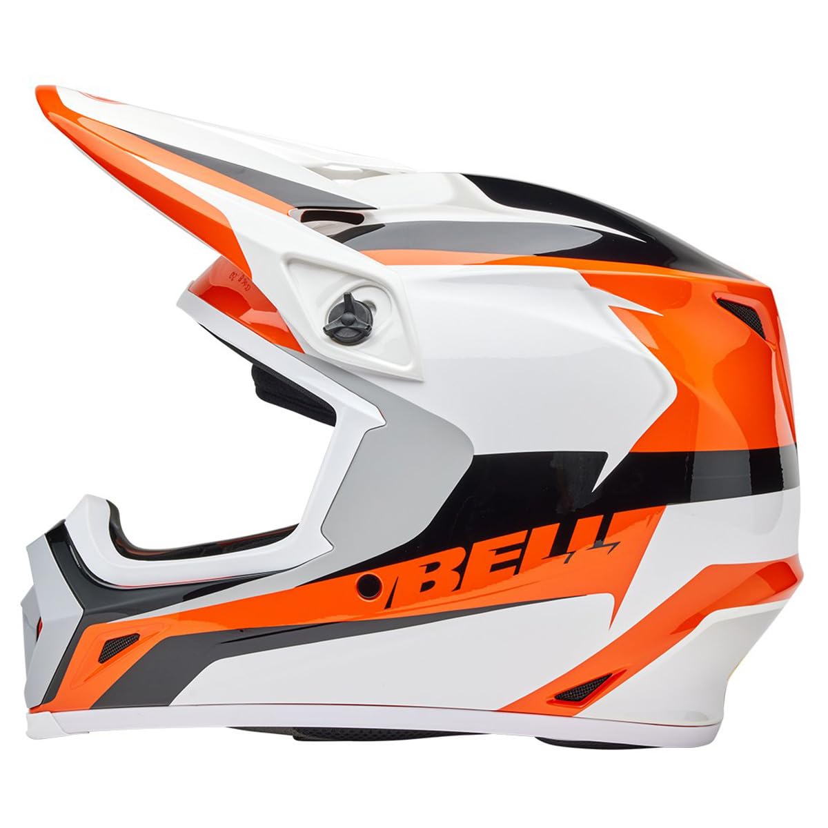 Bell Mx-9 Mips Dirt Helmet (Gloss Rift Orange/White - Large)