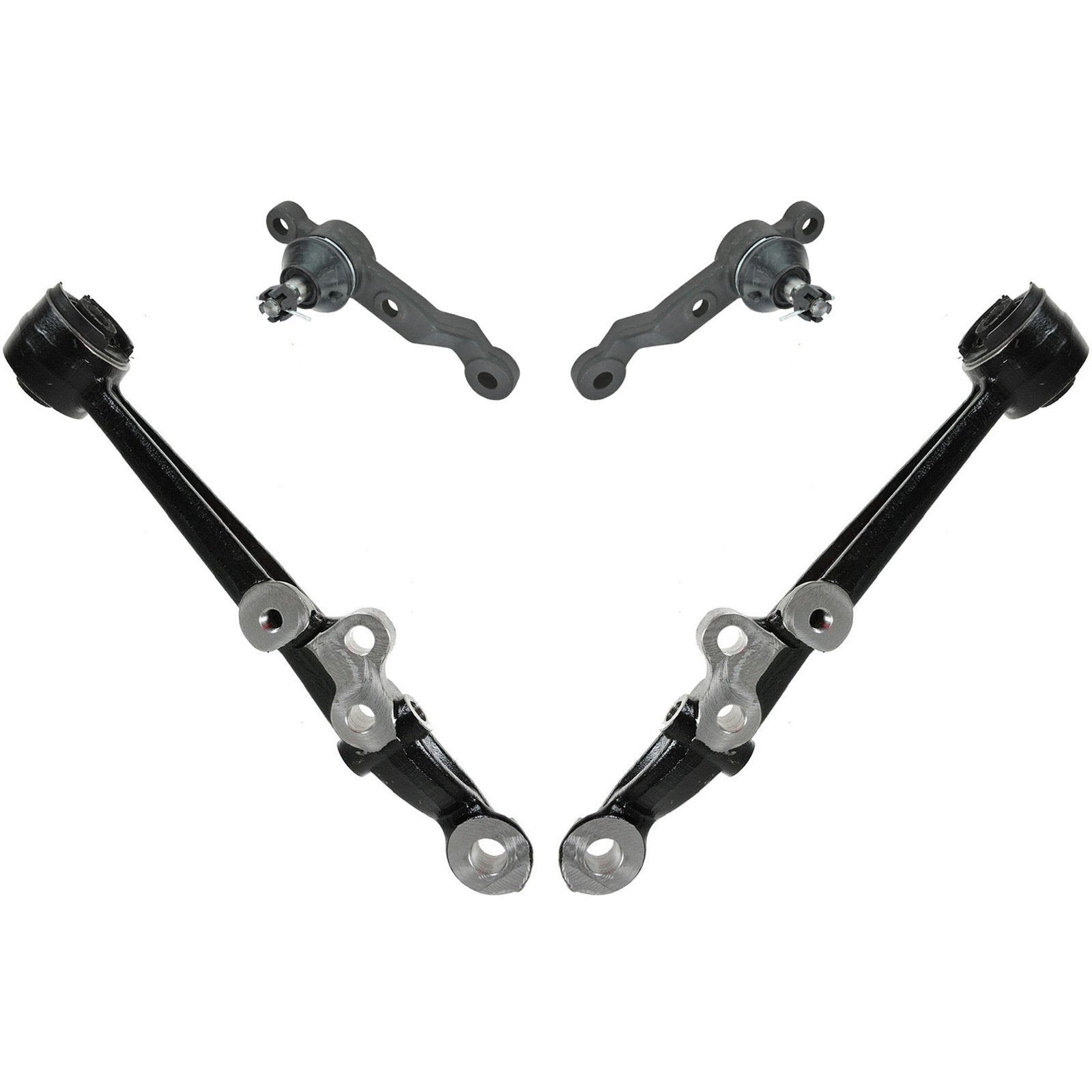 TRQ Front Control Arm with Ball Joint Set Compatible with 1998-2005 Lexus GS300 1998-2000 GS400 2001-2005 GS430 2002-2010 SC430