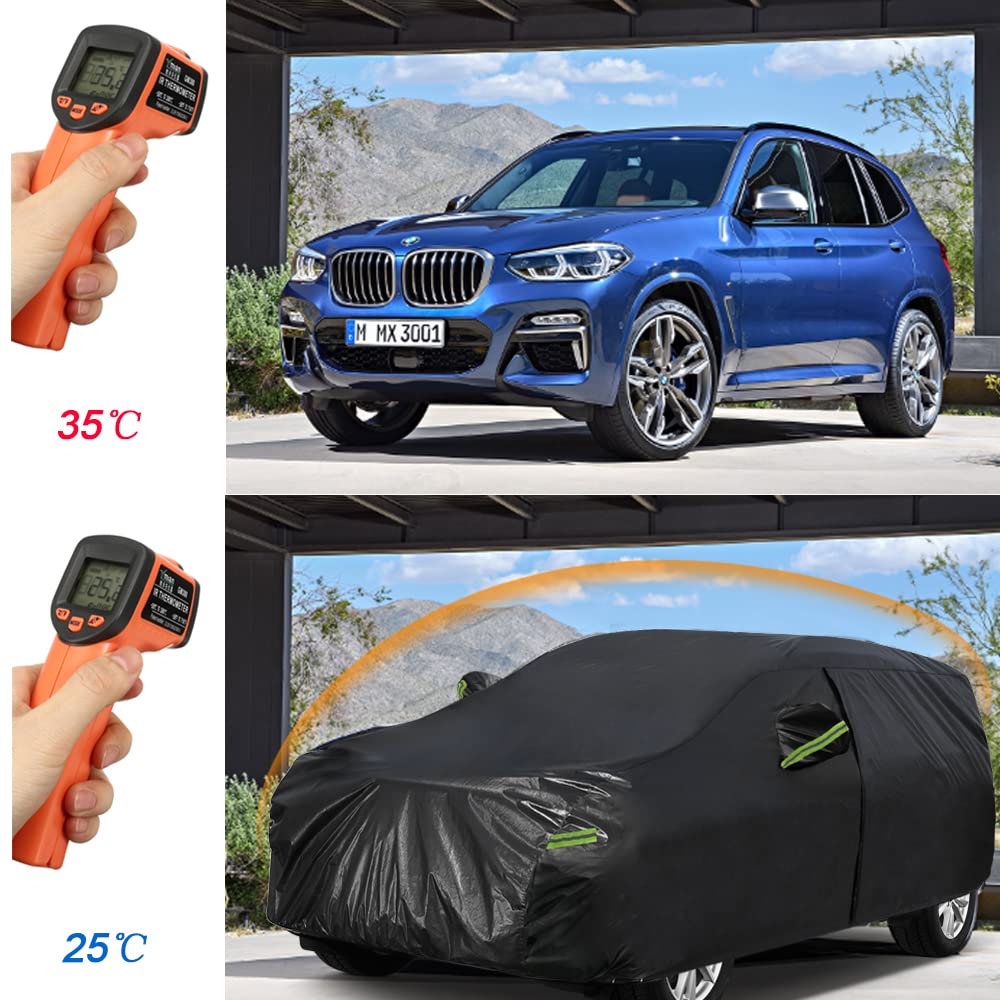 Koukou Waterproof Suv Car Cover Suitable For Nissan Kicks From 2017 To 2025, 7 Layers Windproof All Weather Waterproof Outdoor C