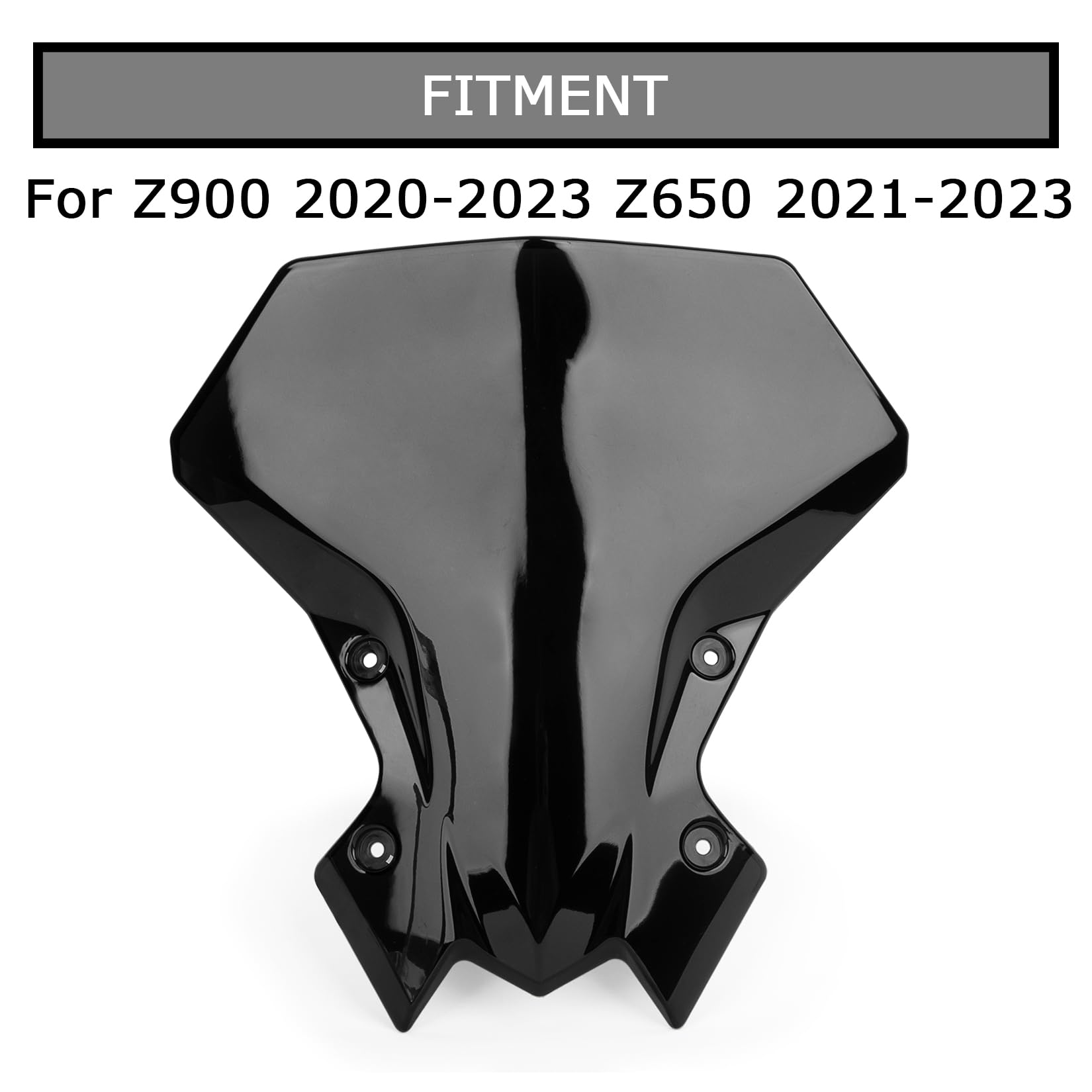 Psler Windshield For Z900 2021-2023 - Windshield Windscreen Baffle Air Wind Deflector Front Flyscreen For Z900 Z 900 2020-2023 Z