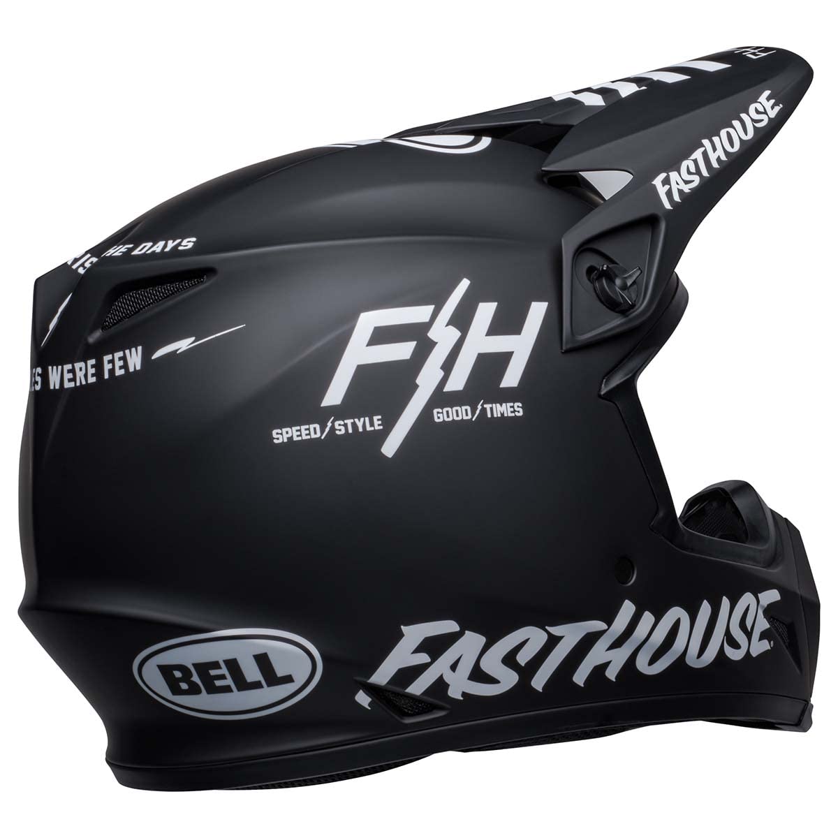 Bell Mx-9 Mips Dirt Helmet (Fh Prospect Matte Black/White - Small)