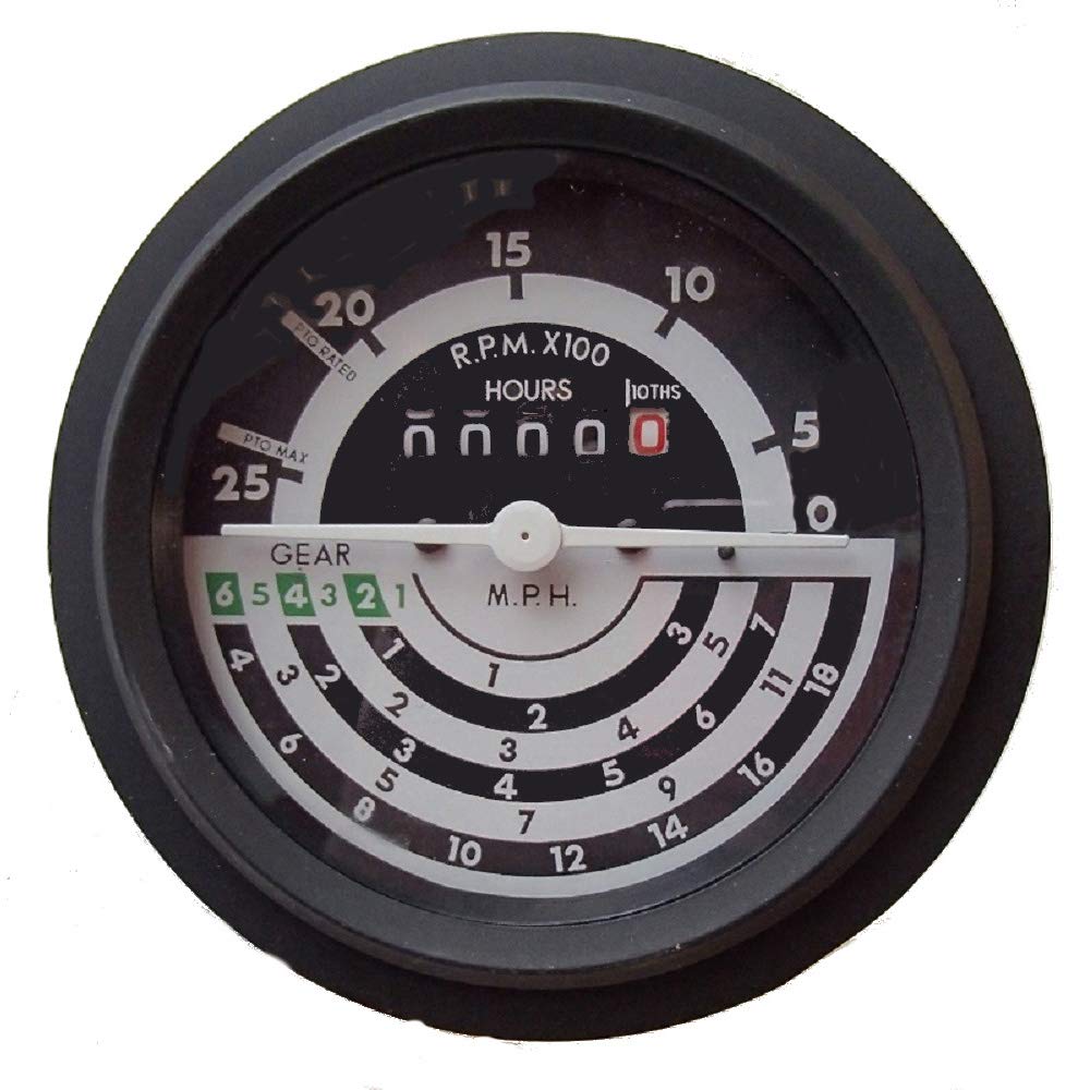 RAParts AL30805 AL19692 AL24776 RPM Tachometer Gauge Fits John Deere 2840 3030 3130