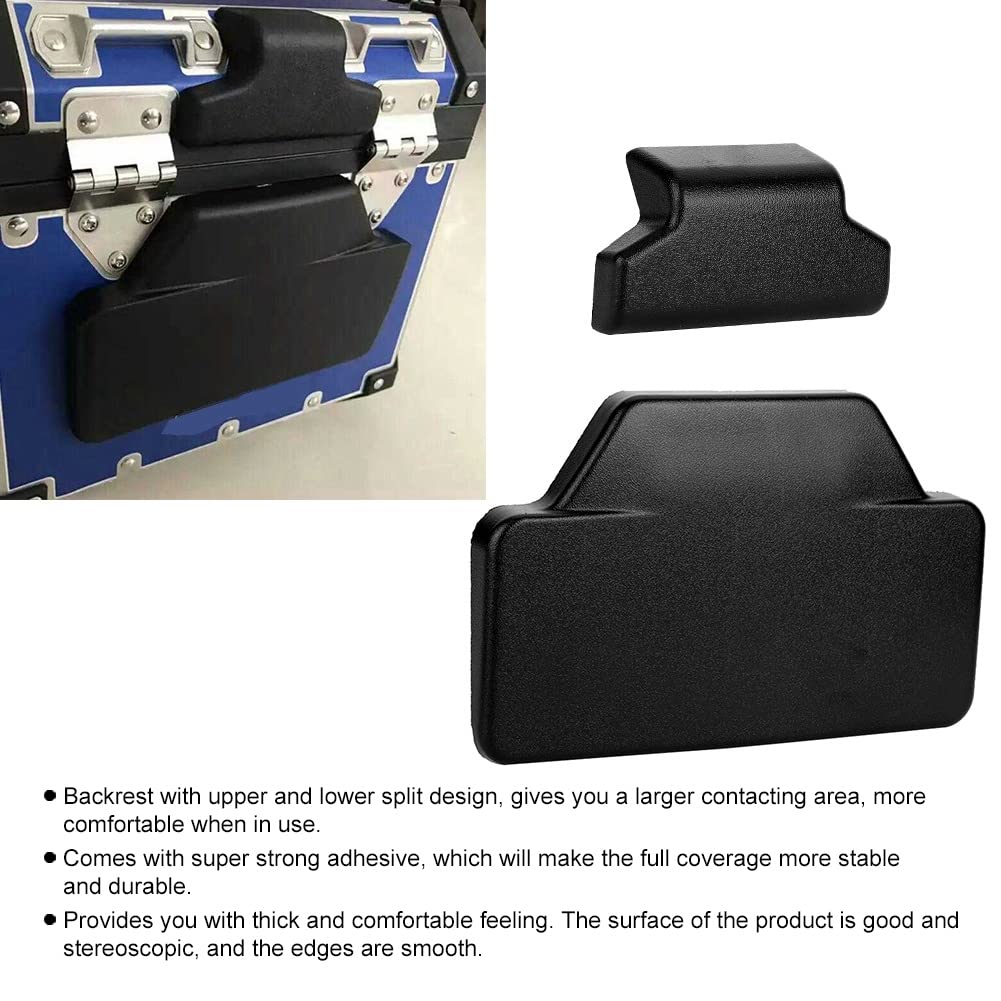 Motorcycle Back Pad, Motorcycle Rear Seat Pad Trunk Passenger Backrest For F800Gs For F800Gs Adv For R1200Gs For R1200Gs Adv (Black)