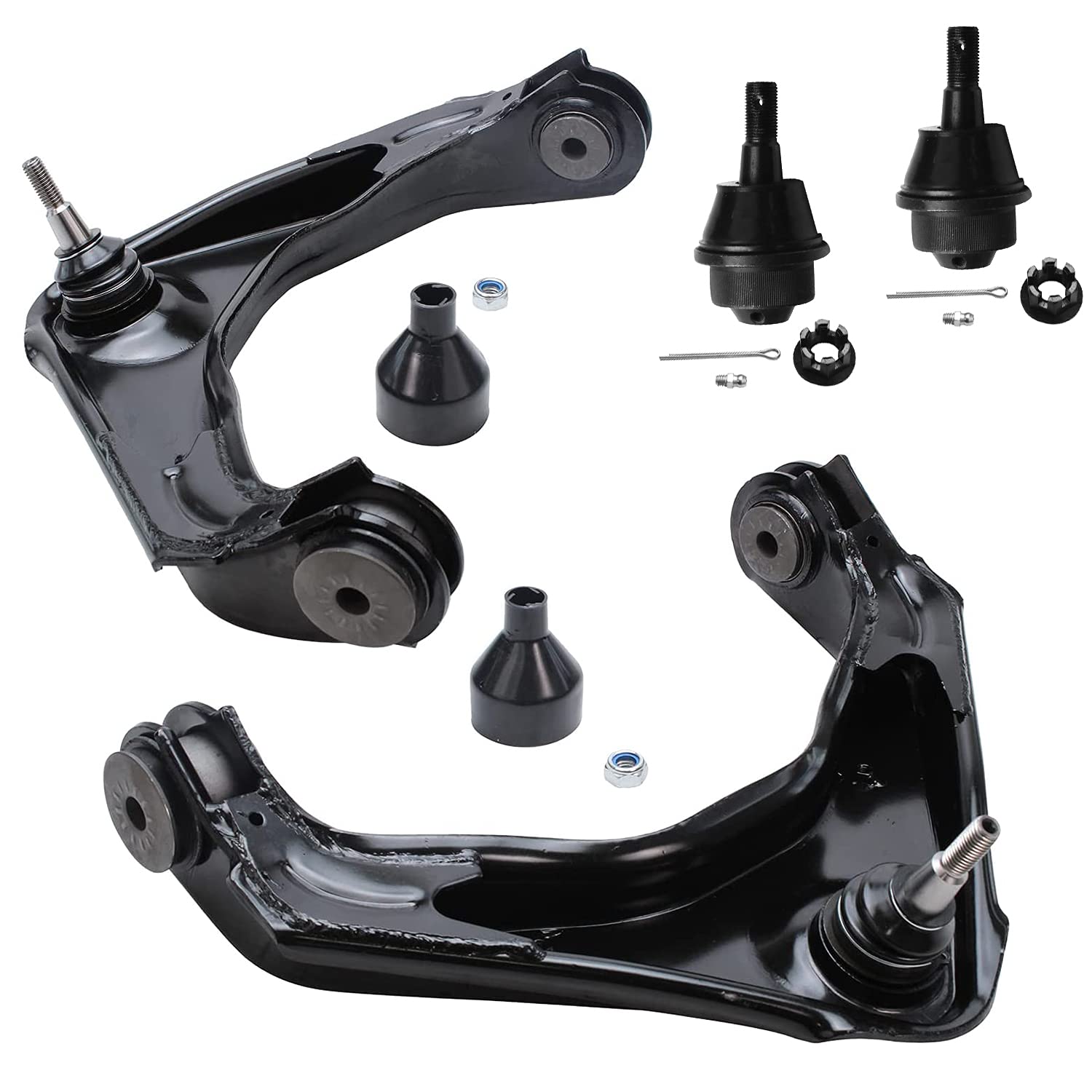 Detroit Axle - Front End 13Pc Suspension Kit For Chevy Silverado Gmc Sierra 1500 2500 3500 Hd 2 Control Arms 2 Ball Joints 2 Swa
