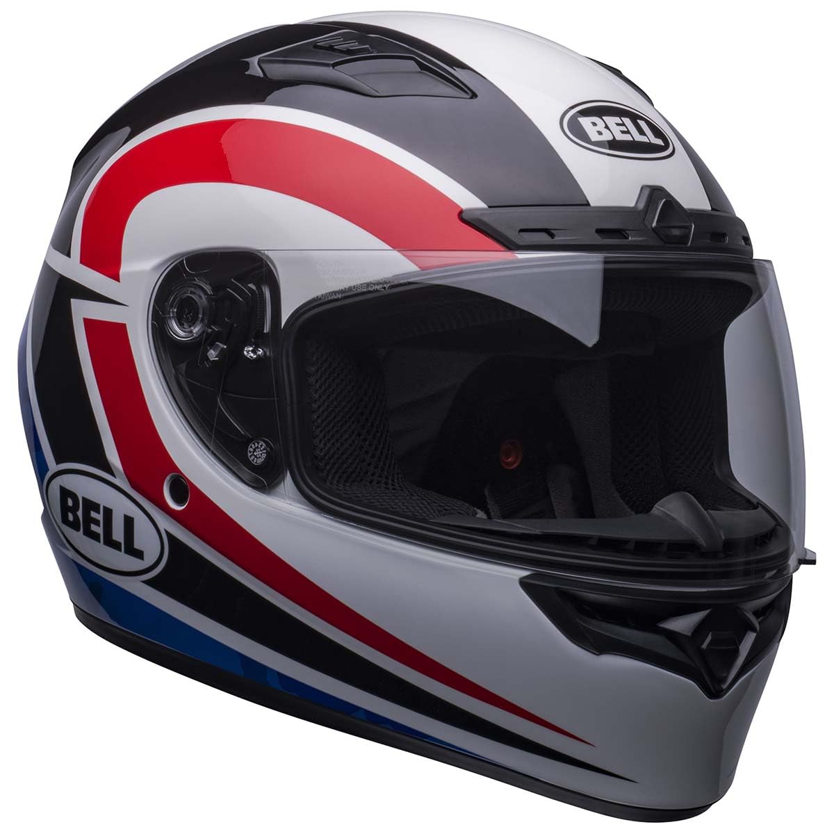 Bell Qualifier Dlx Mips Street Helmet (Gloss Blitz White/Blue Camo - Medium)