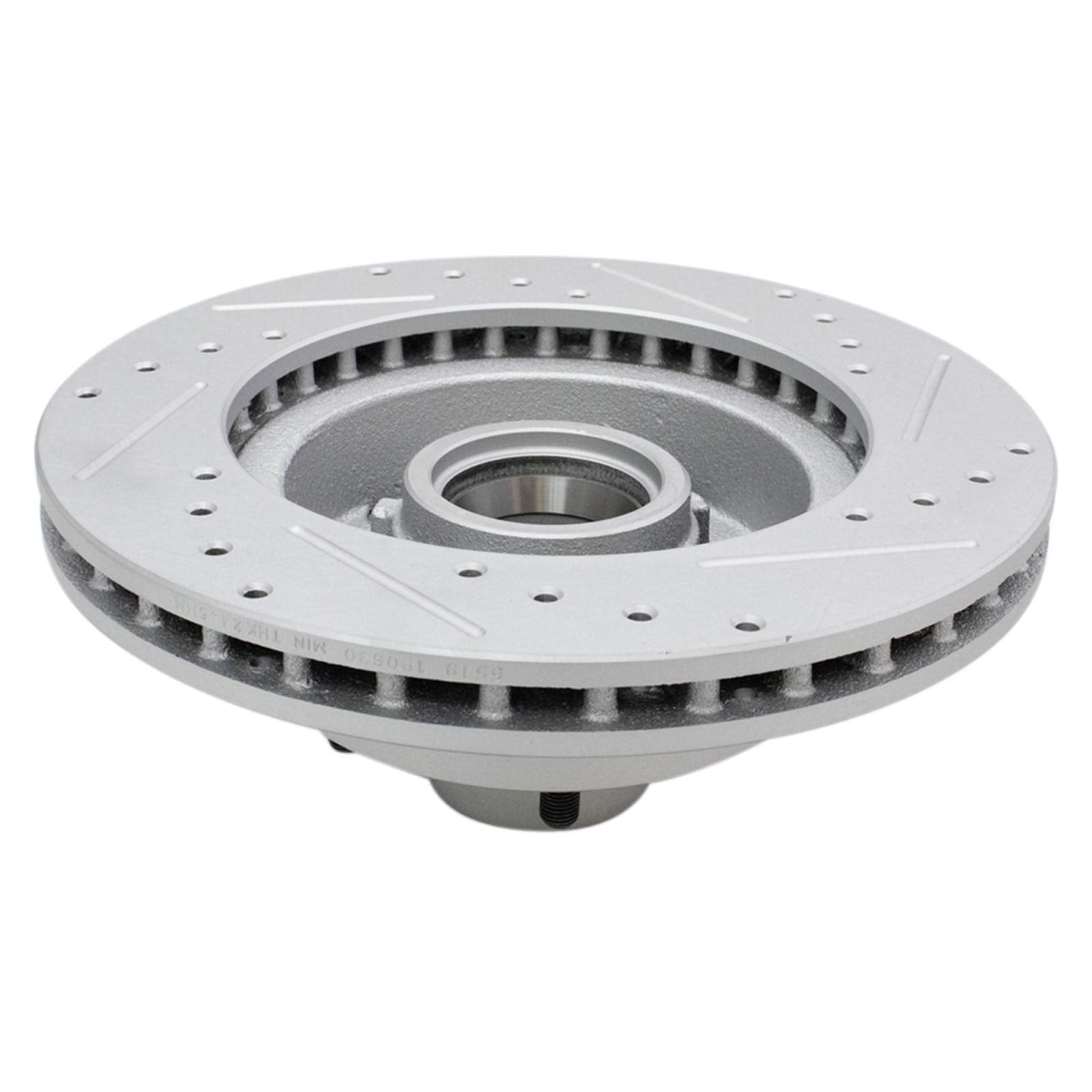 Trq Front Performance Brake Rotor Drilled Slotted Pair Set For Oldsmobile/Buick/Pontiac/Chevy/Gmc/Cadillac