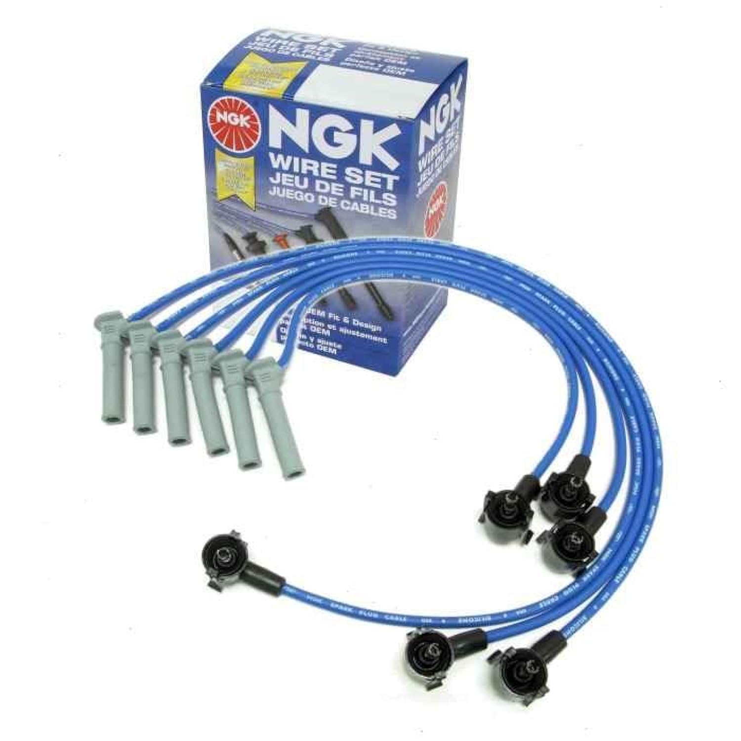 NGK Spark Plug Wire Set compatible with Ford Ranger 4.0L V6 2001-2011