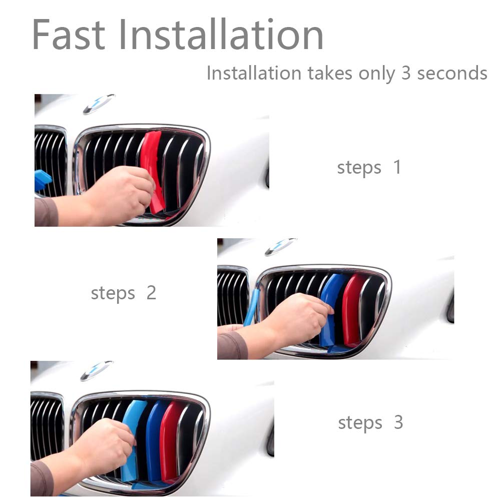 Lanyun Compatible With 2019 2020 2021 2022 2023 Bmw X5 G05 Grill Accessories M Color Grill Insert Trims Grill Stripes Compatible